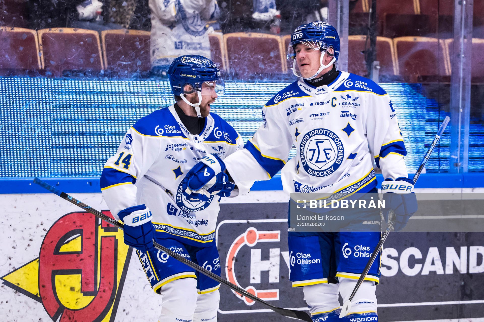 Leksands Patrik Zackrisson jubel