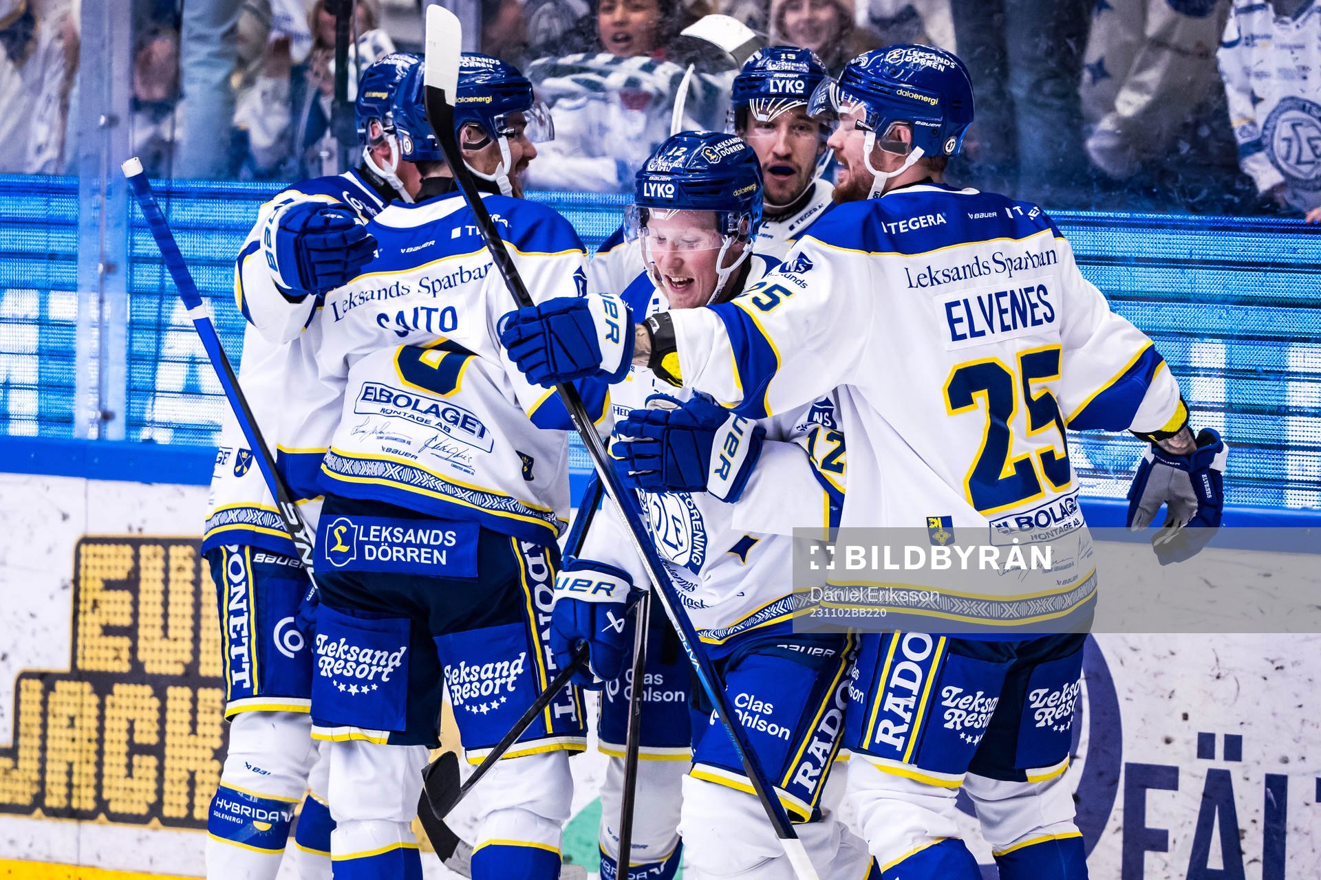 Leksands Kalle Östman jublar