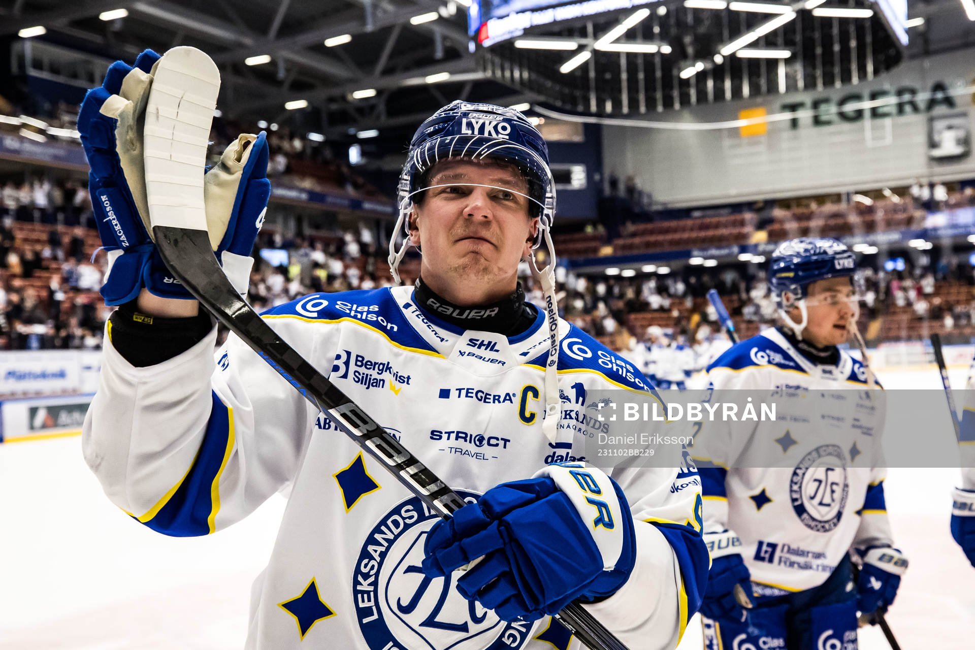 Leksands Patrik Zackrisson jublar