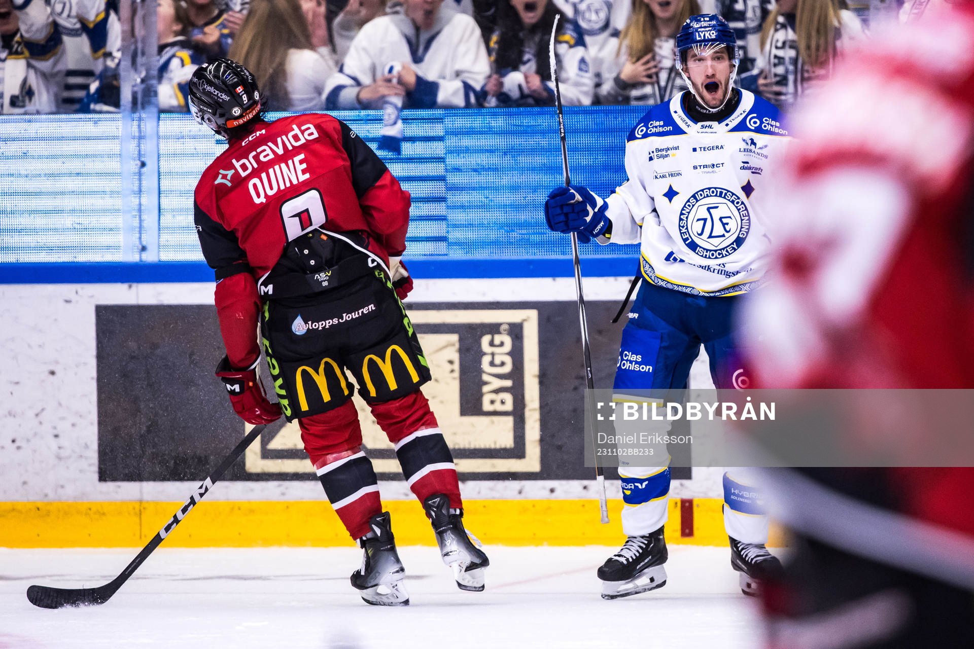 Leksands Max Veronneau jublar