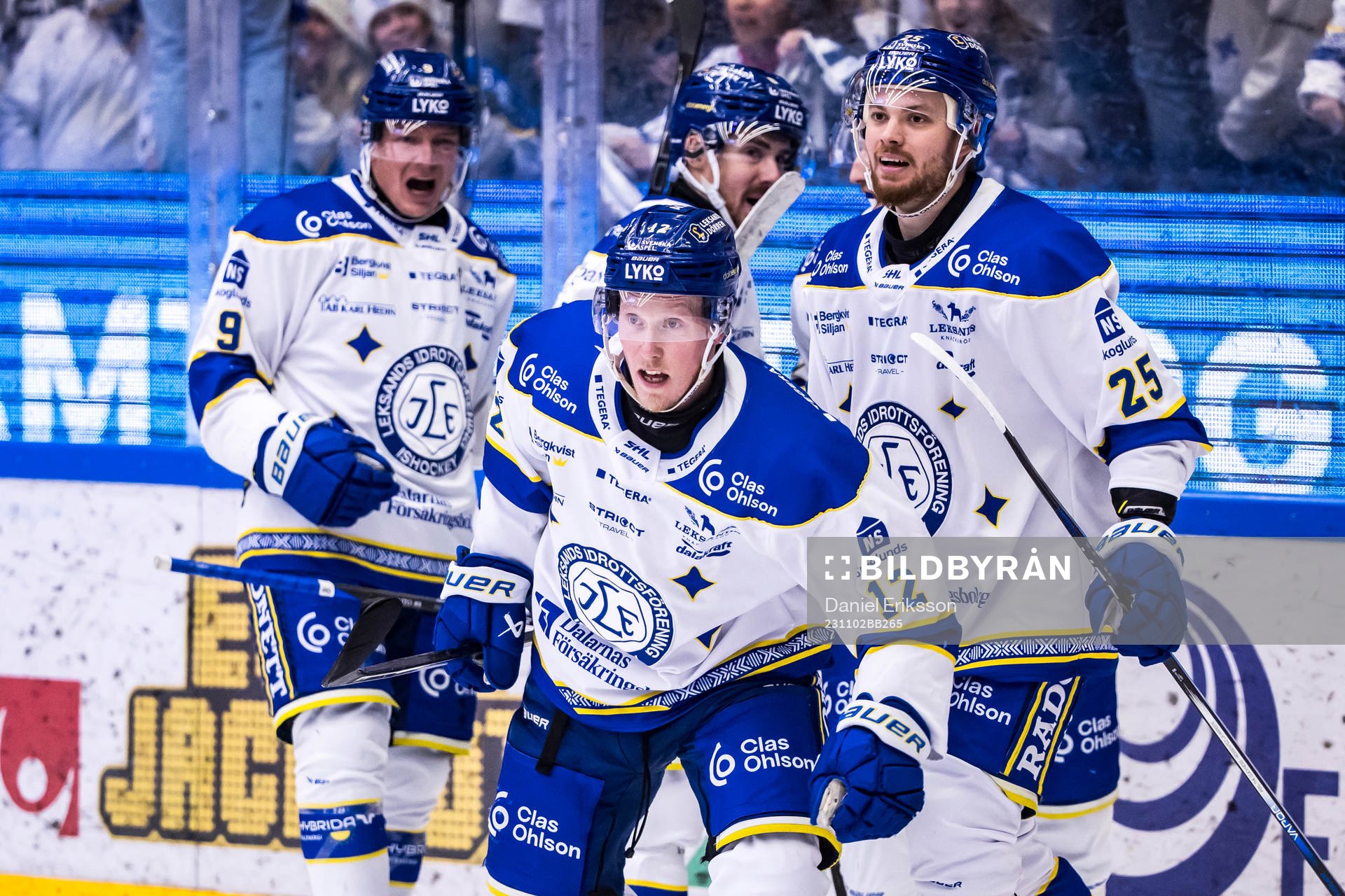 Leksands Kalle Östman jublar