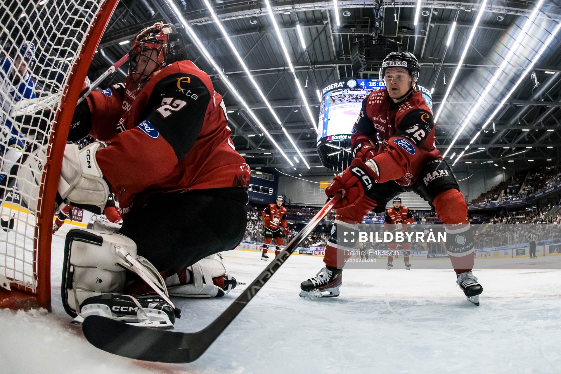 Malmö Redhawks målvakt Daniel Marmenlind och Malmö