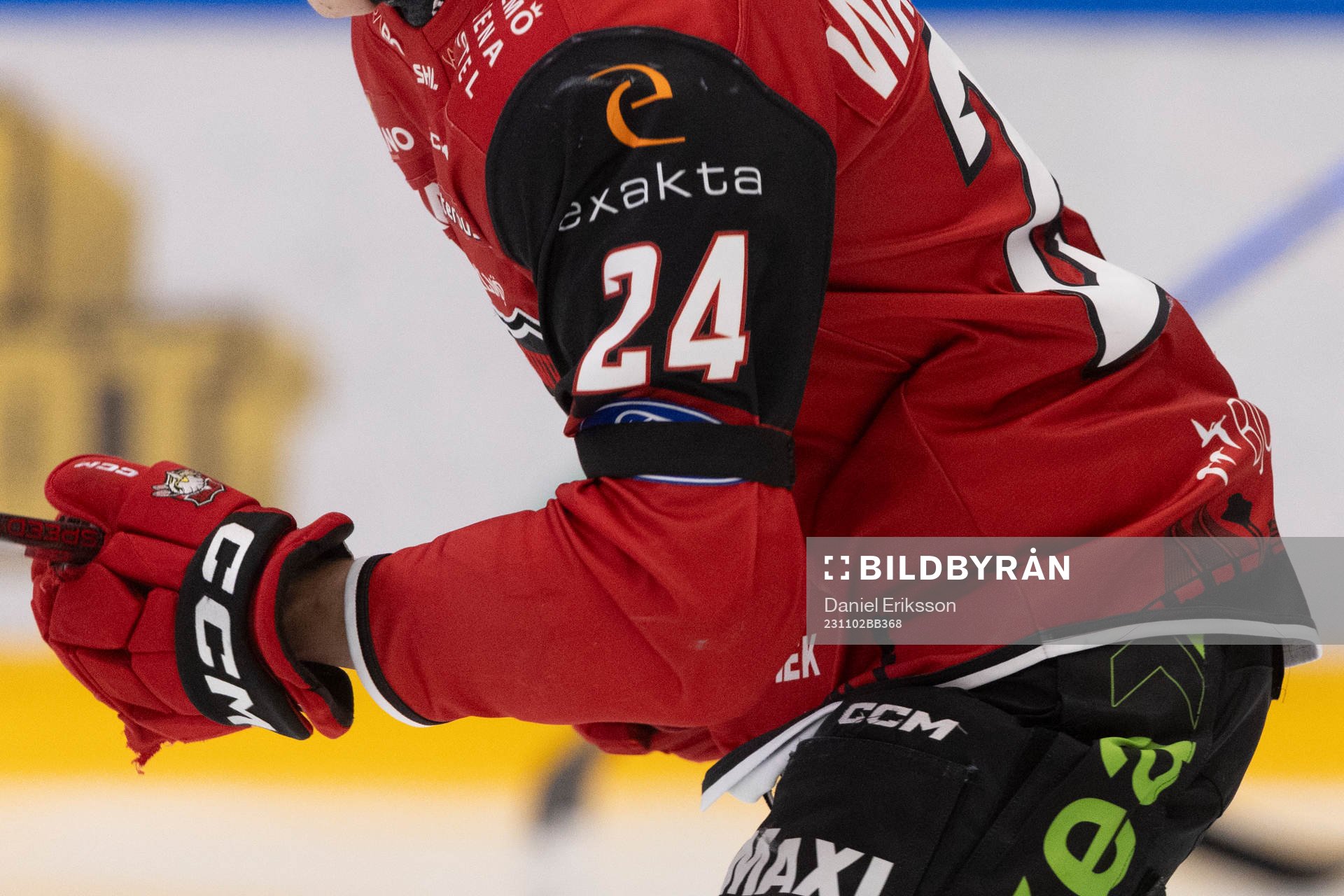 Sorgband på Malmö Redhawks spelarna
