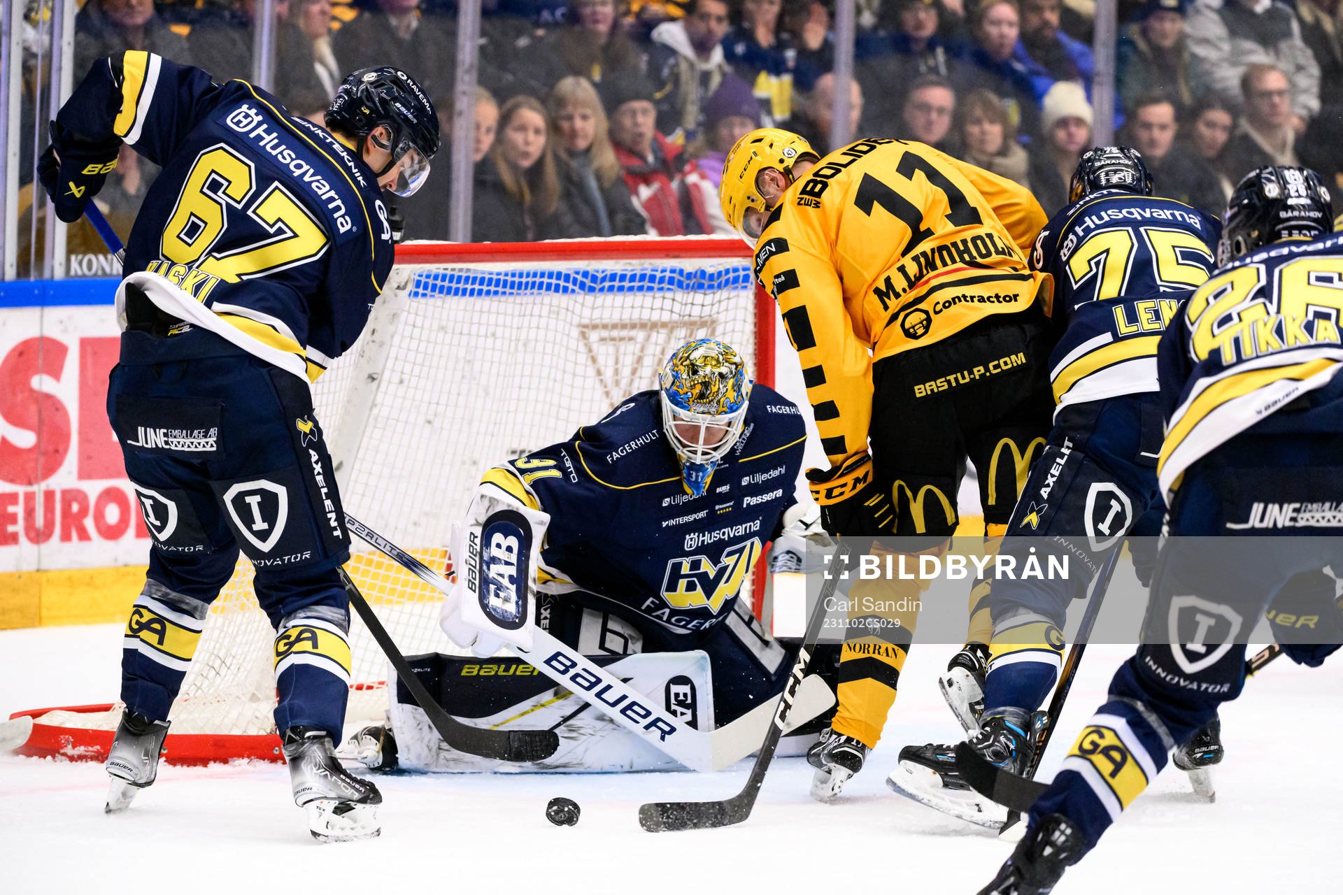 HV71s målvakt Joni Ortio