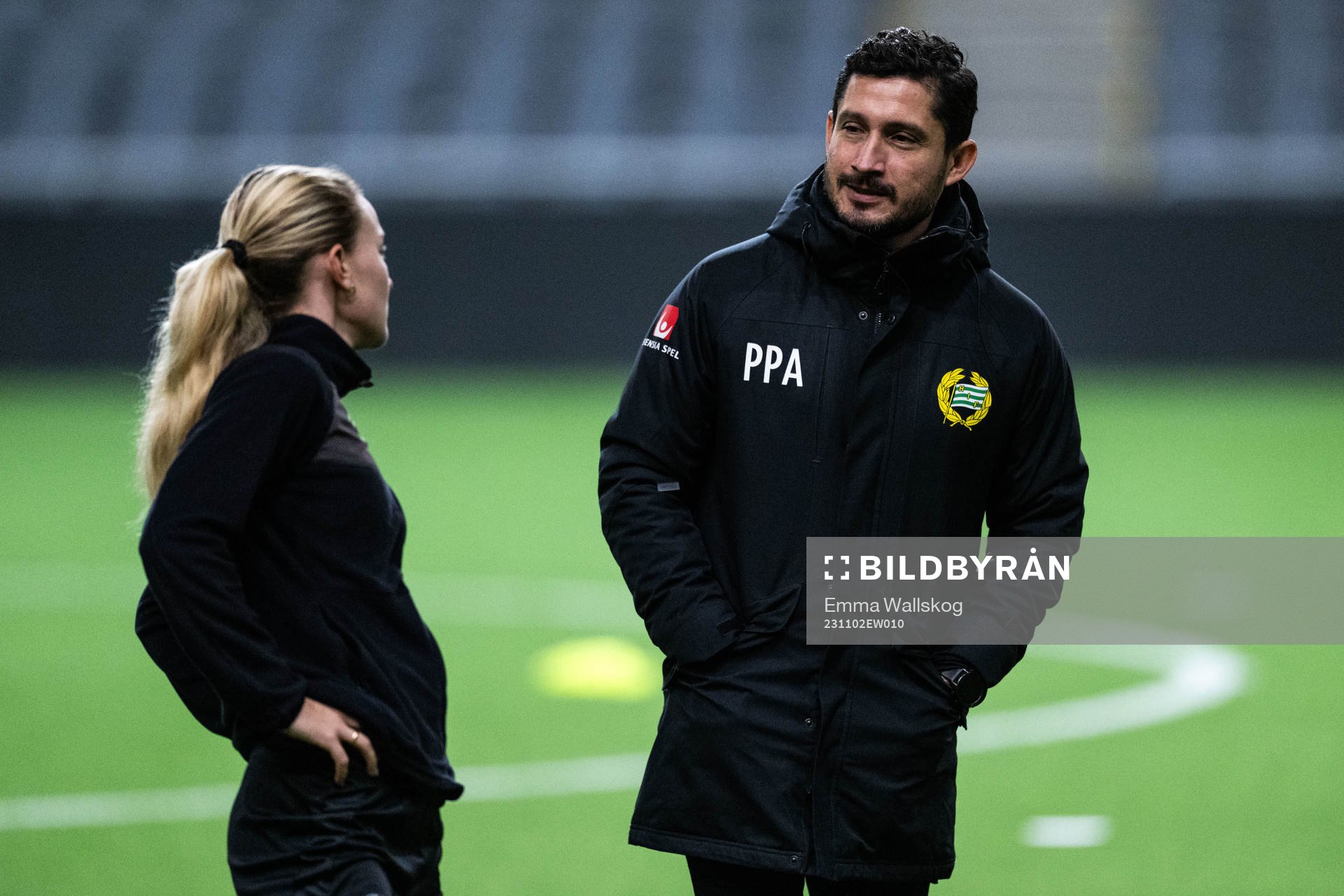Matilda Vinberg och tränare Pablo Pinones-Arce