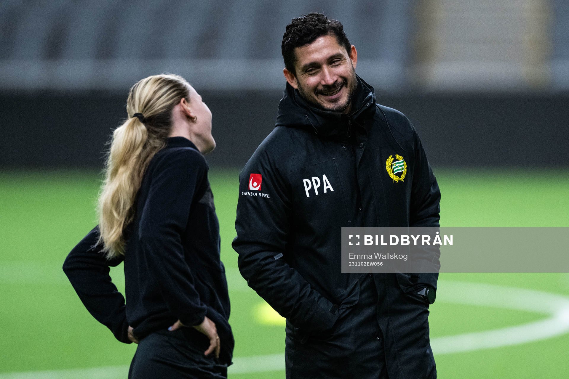 Matilda Vinberg och tränare Pablo Pinones-Arce
