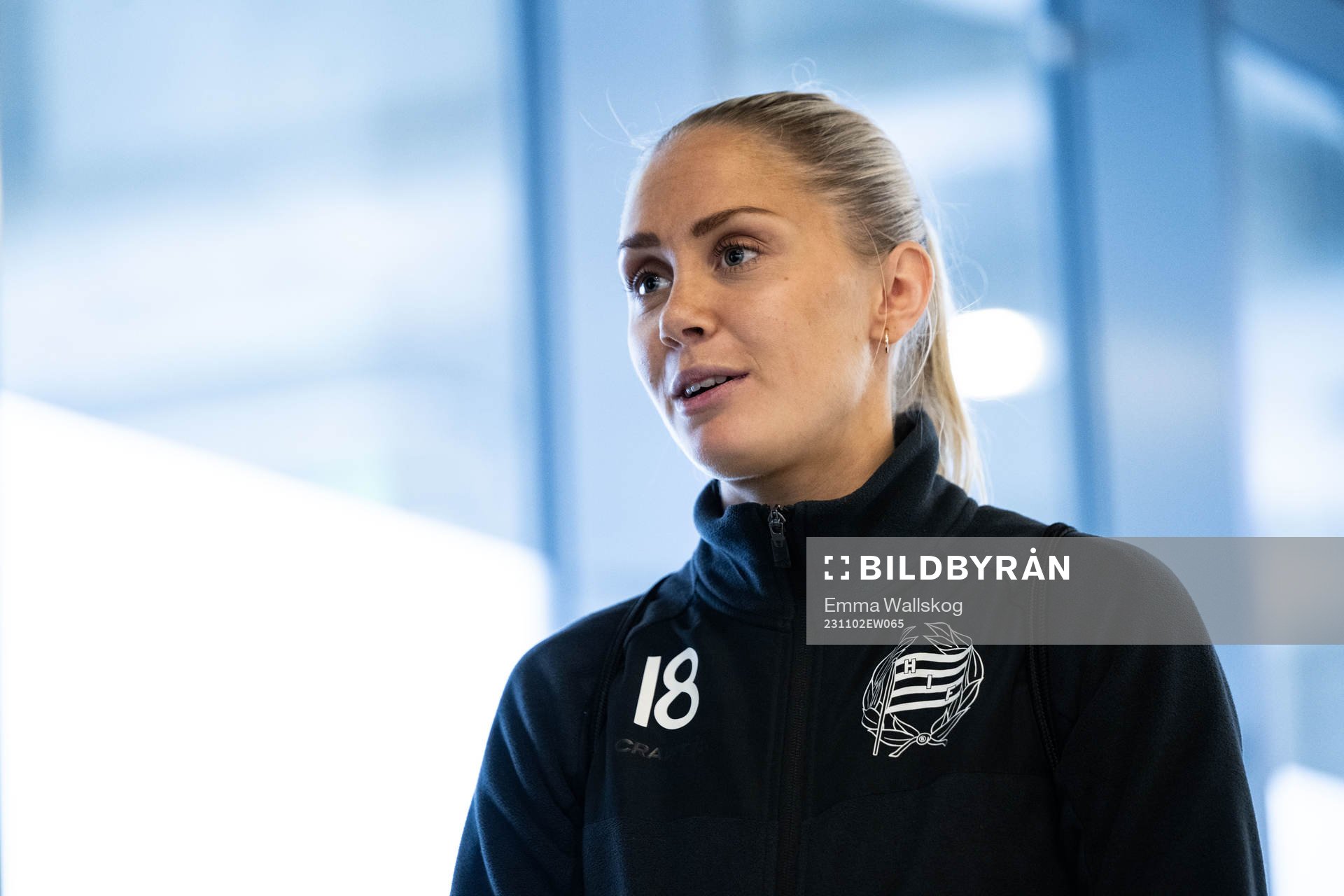 Alice Carlsson i mixade zonen