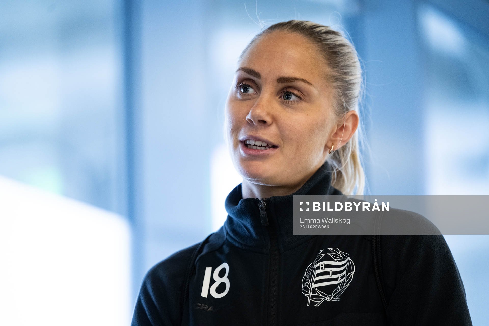 Alice Carlsson i mixade zonen