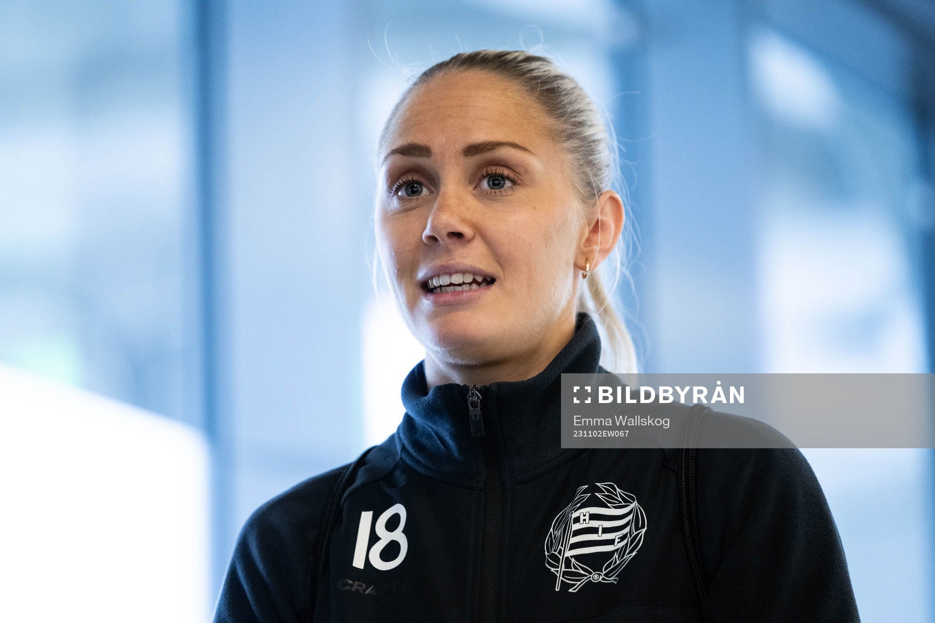 Alice Carlsson i mixade zonen