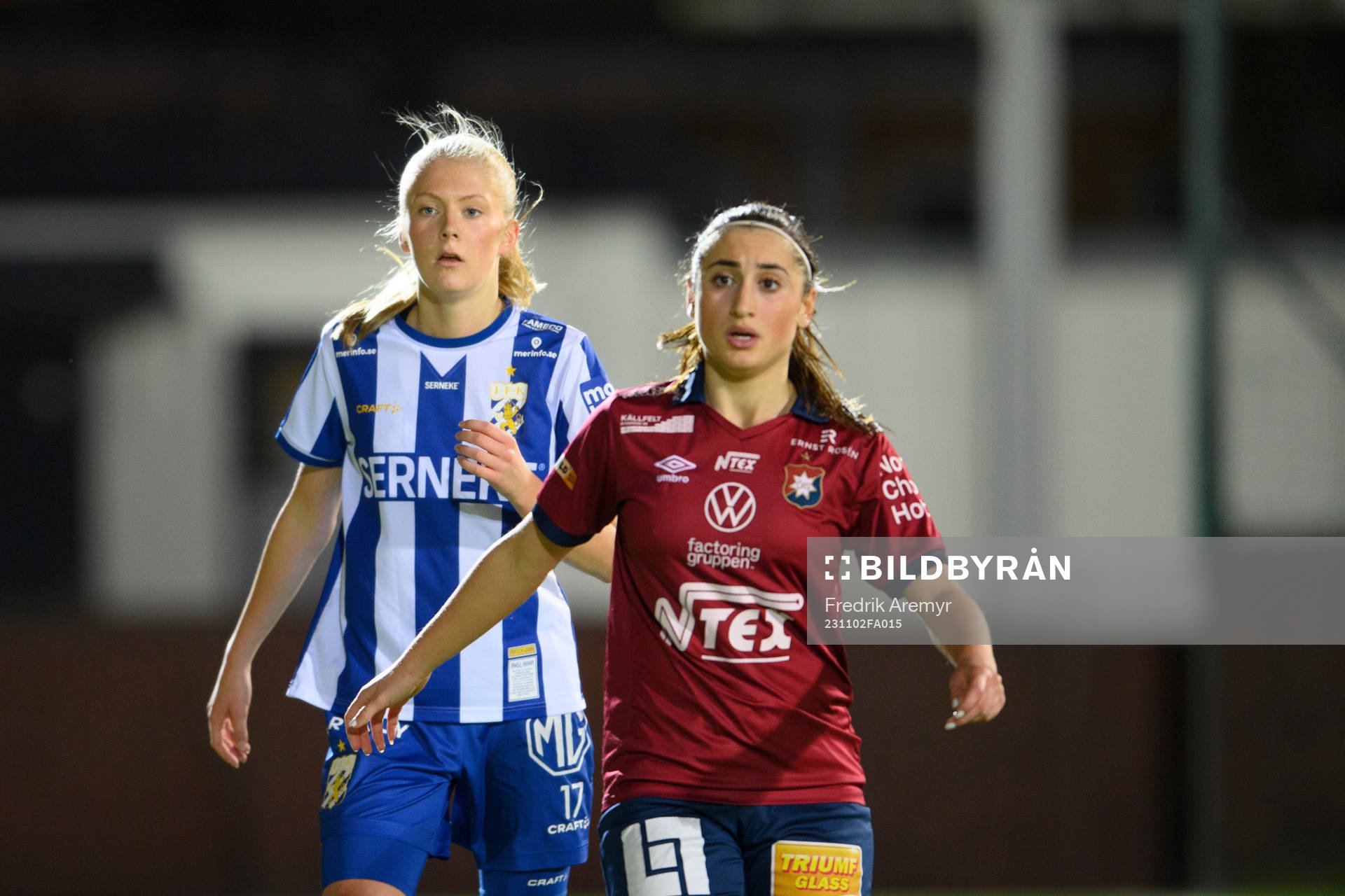 IFK Göteborgs Filippa Andersson och Örgrytes Izabelle