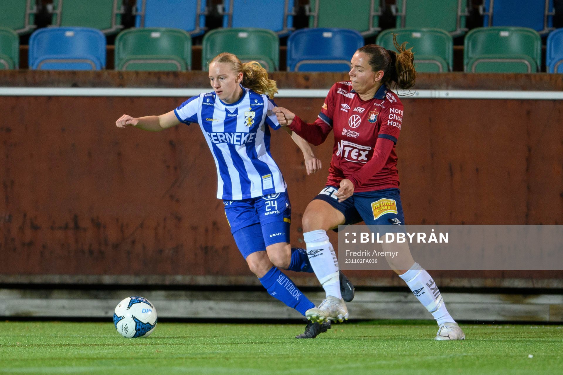 IFK Göteborgs Felicia Holmberg och Örgrytes Johanna