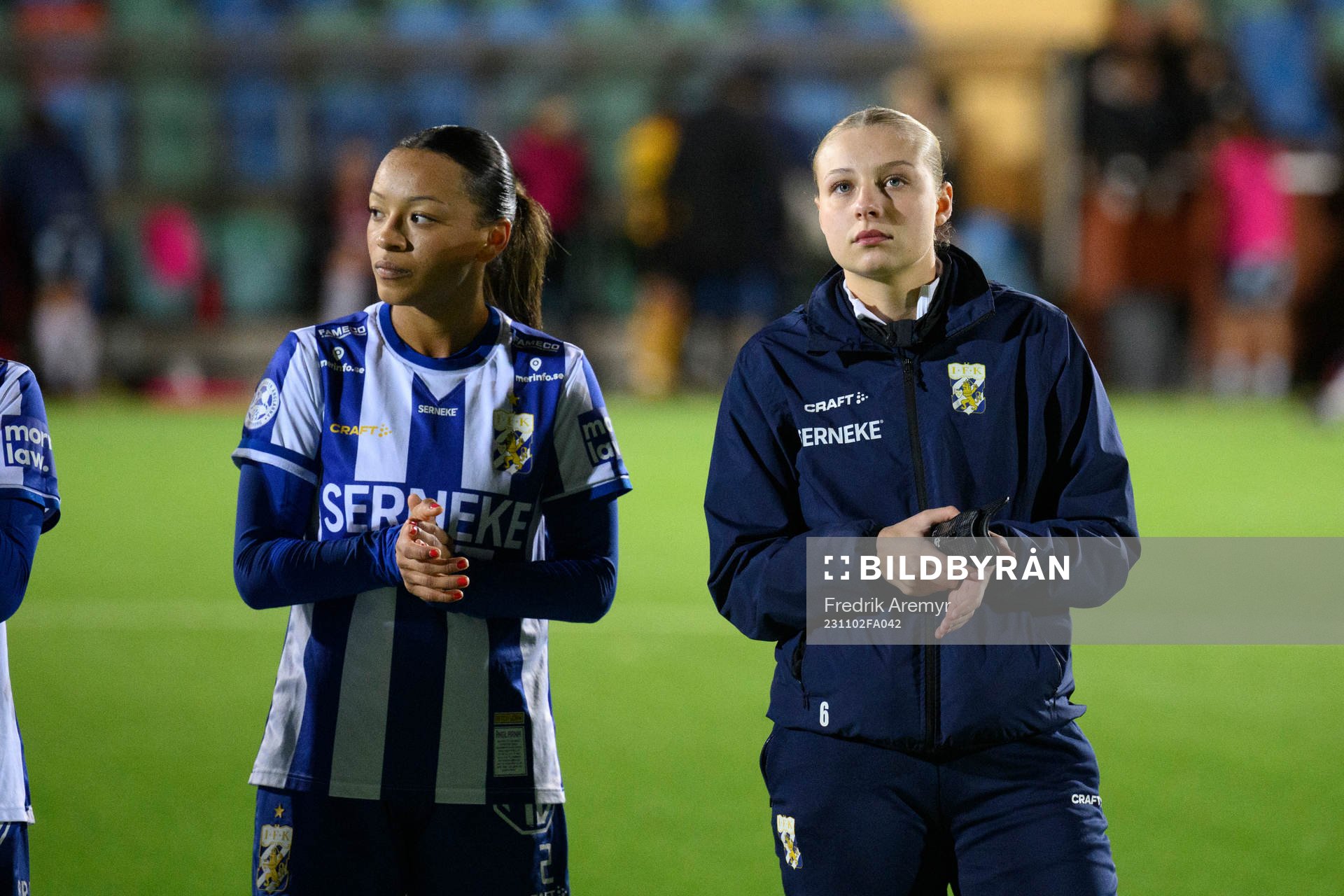 IFK Göteborgs Ashley Hellström och Filippa Hopkins