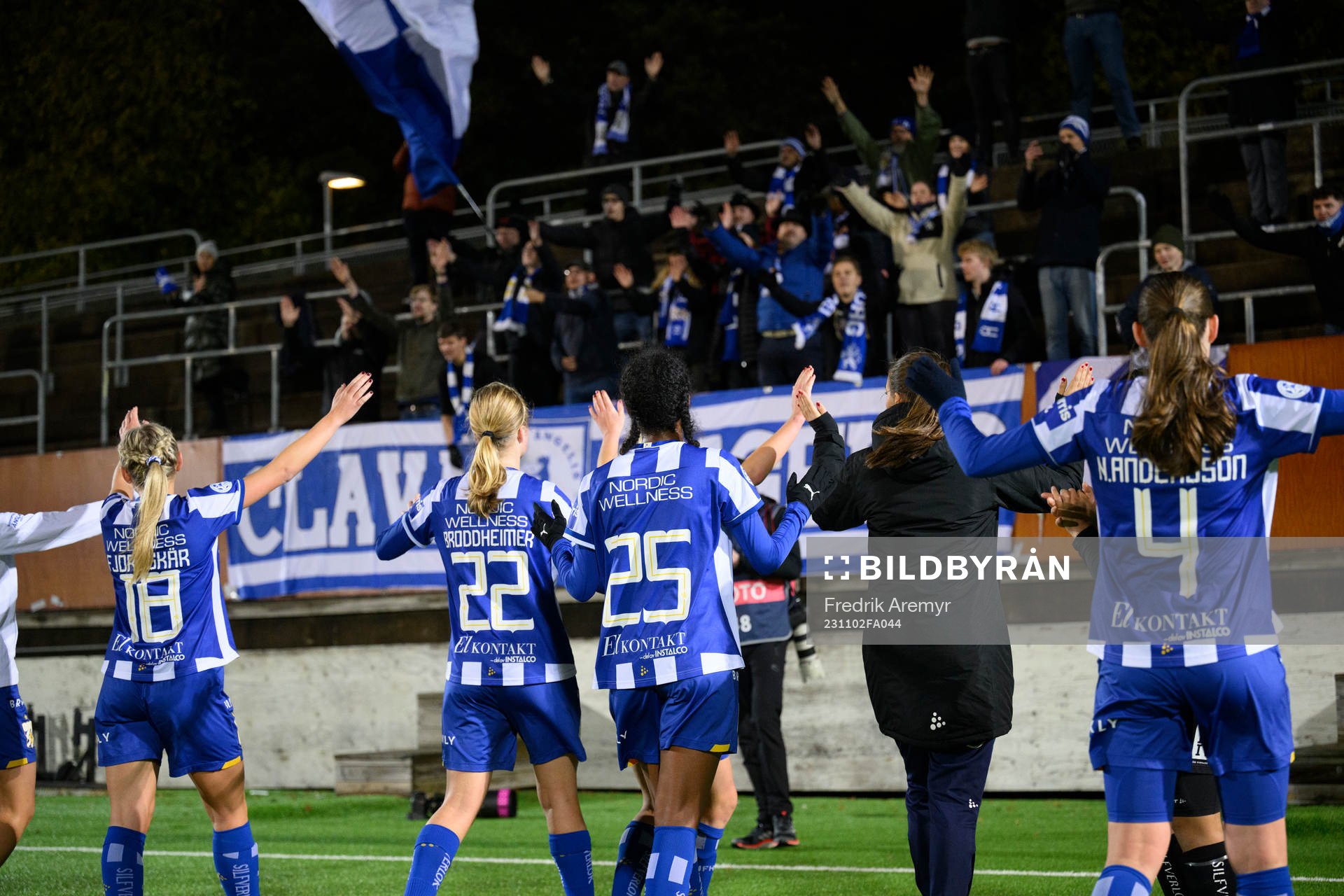 IFK Göteborgs spelare jublar