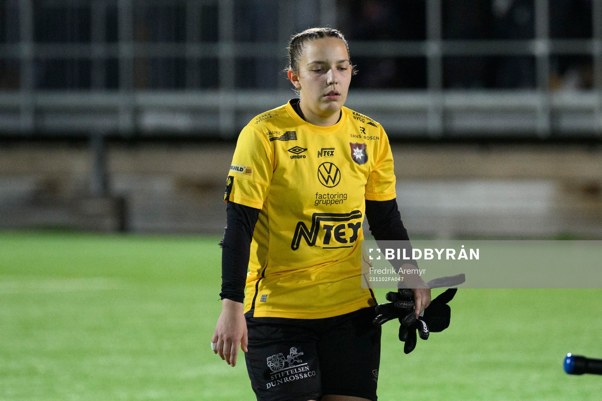 Örgrytes målvakt Ebba Lindvall deppar