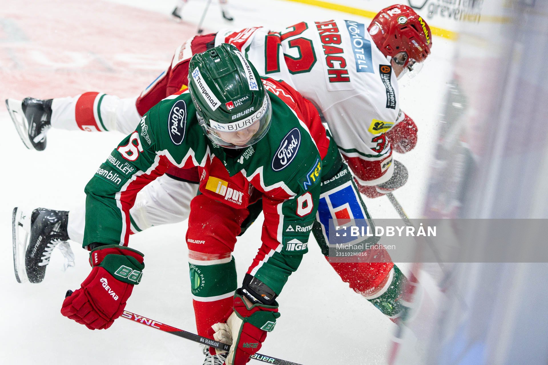 Frölundas Filip Hasa och MoDos Theodor Niederbach