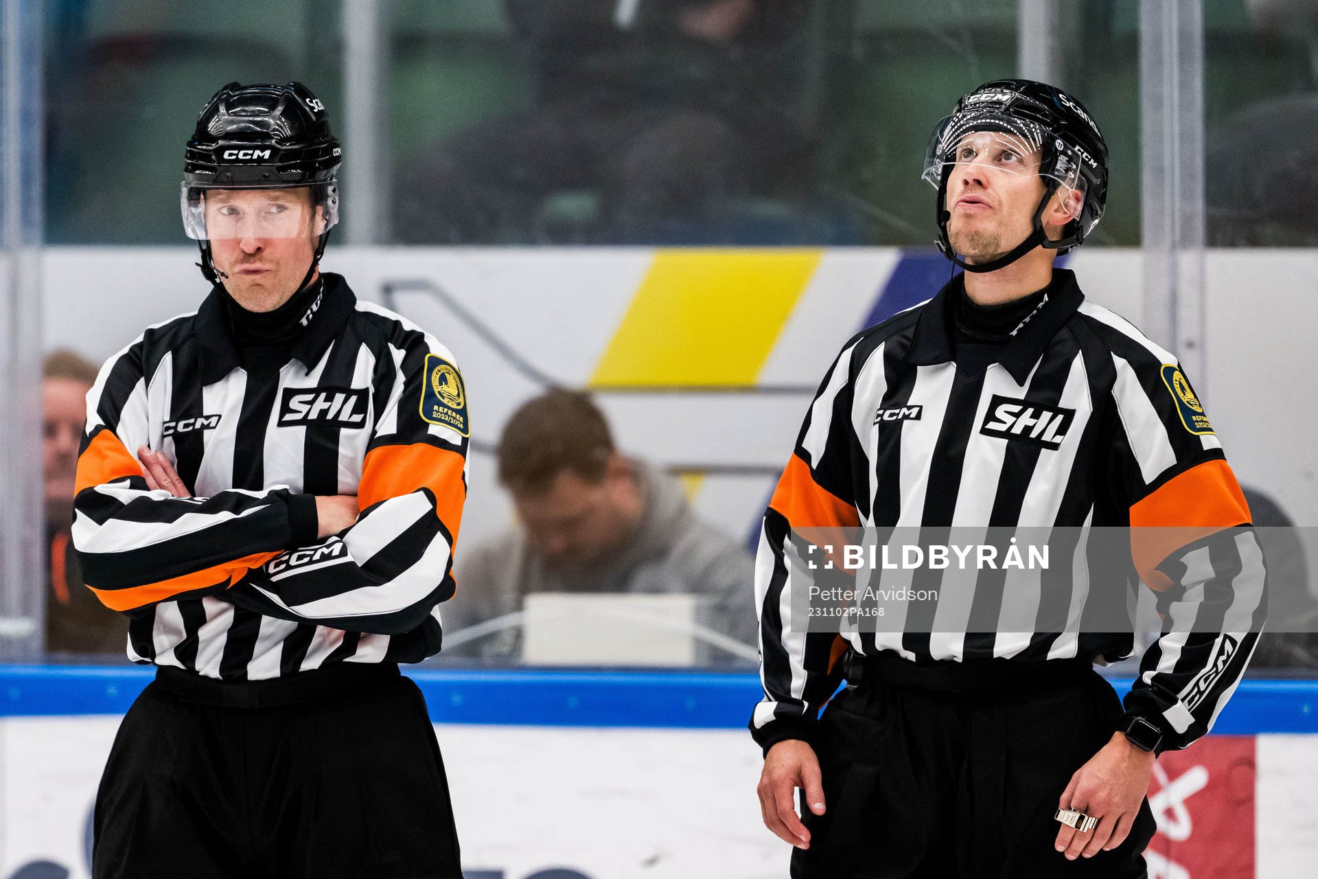 Domare Tobias Björk och Domare Andreas Harnebring