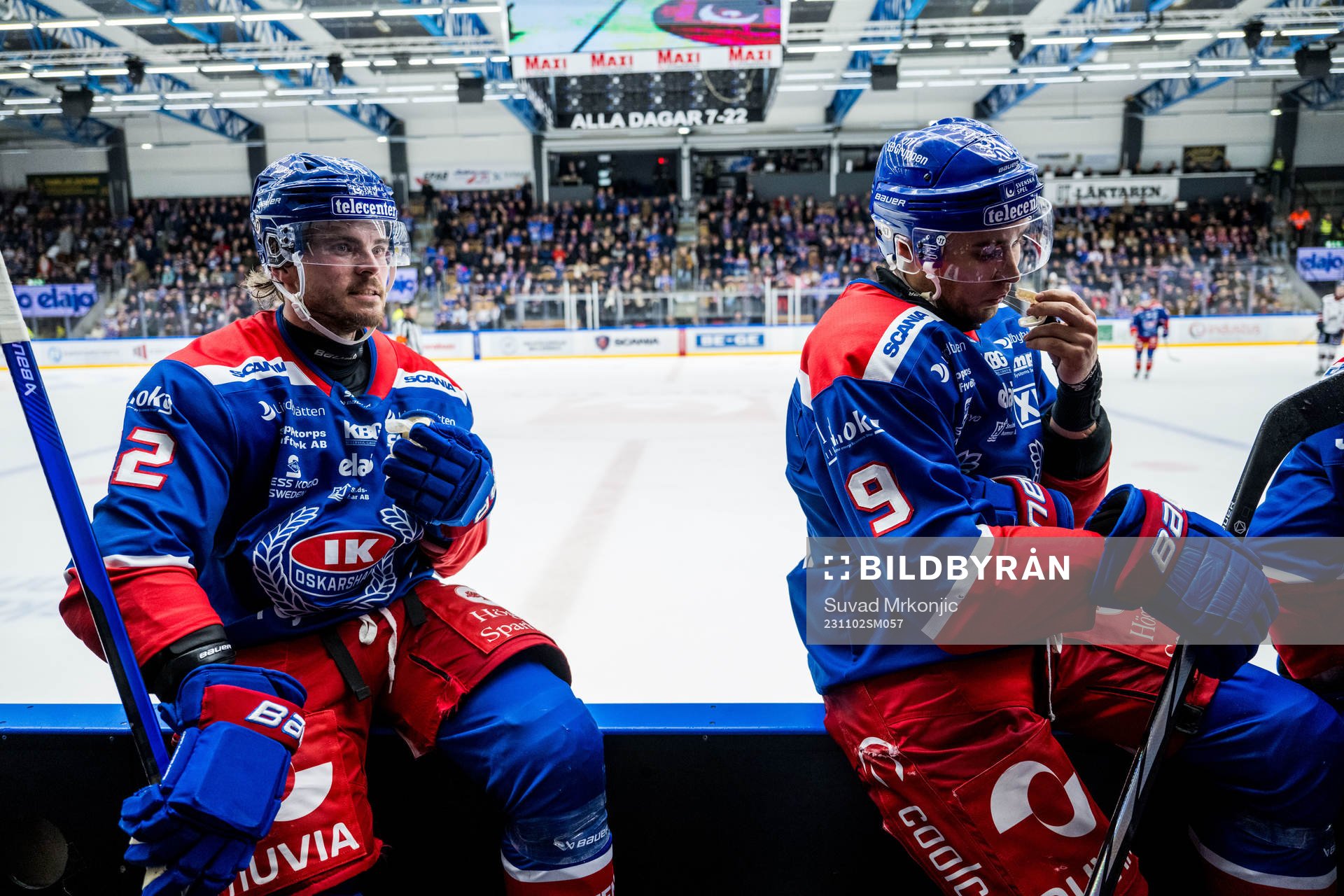 IK Oskarshamns Oscar Engsund och Ahti Oksanen