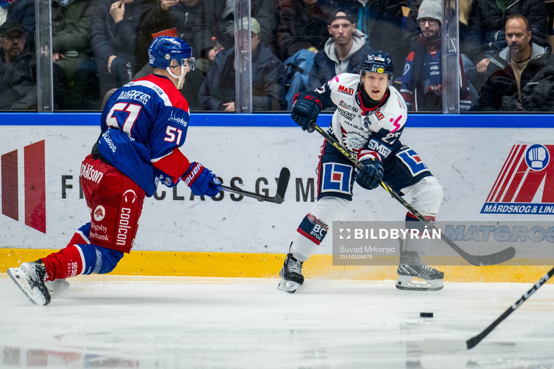 IK Oskarshamns Alexander Anderberg och Linköping HCs
