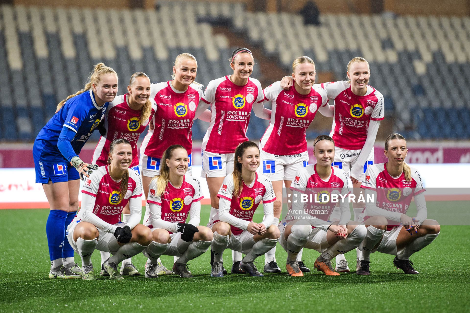 IK Uppsalas startelva inför fotbollsmatchen i Damallsvenskan mellan IK Uppsala och Örebro den 3 november 2023 i Uppsala. 