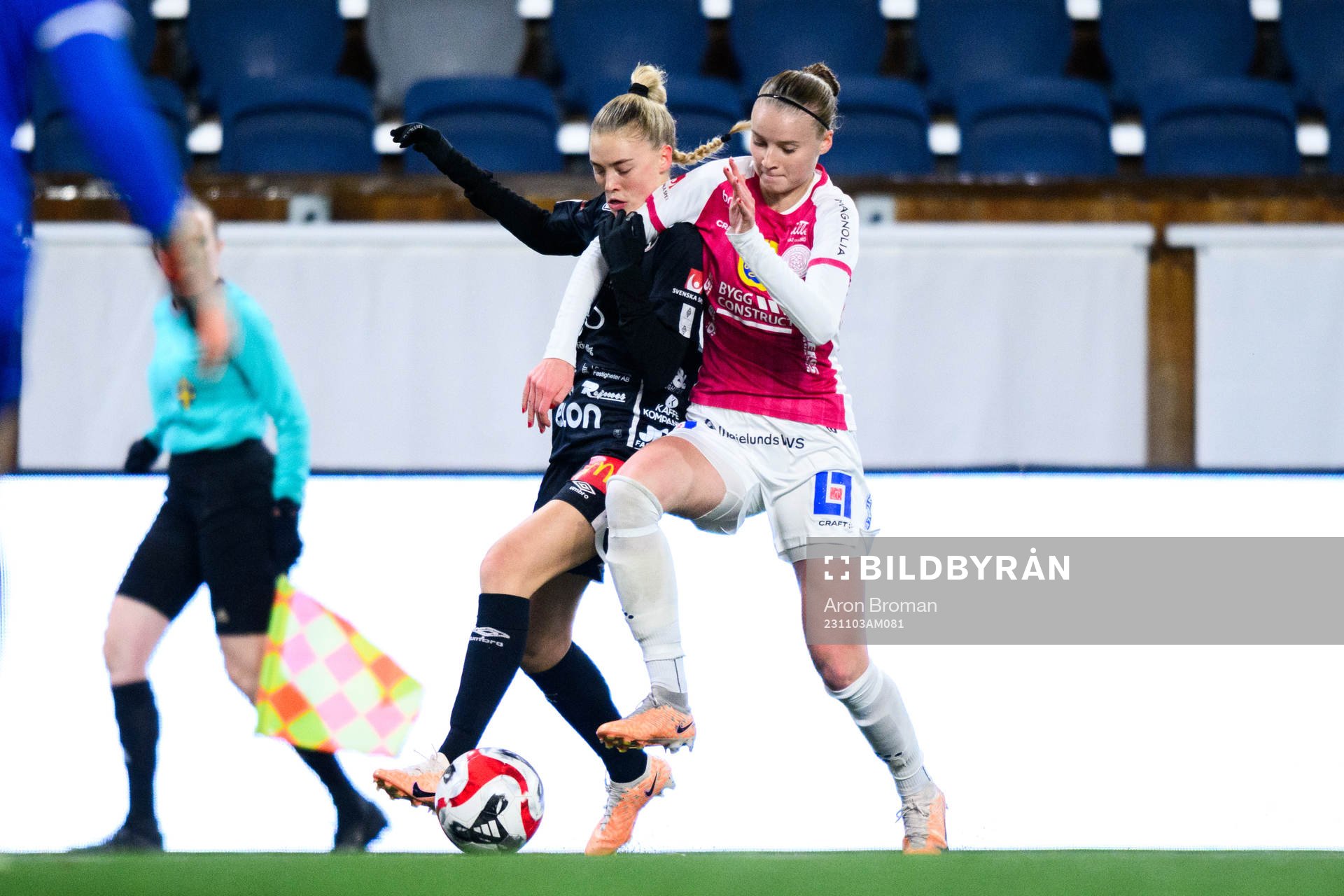 Örebros Ida Björnberg och IK Uppsalas Ellinor Johansson