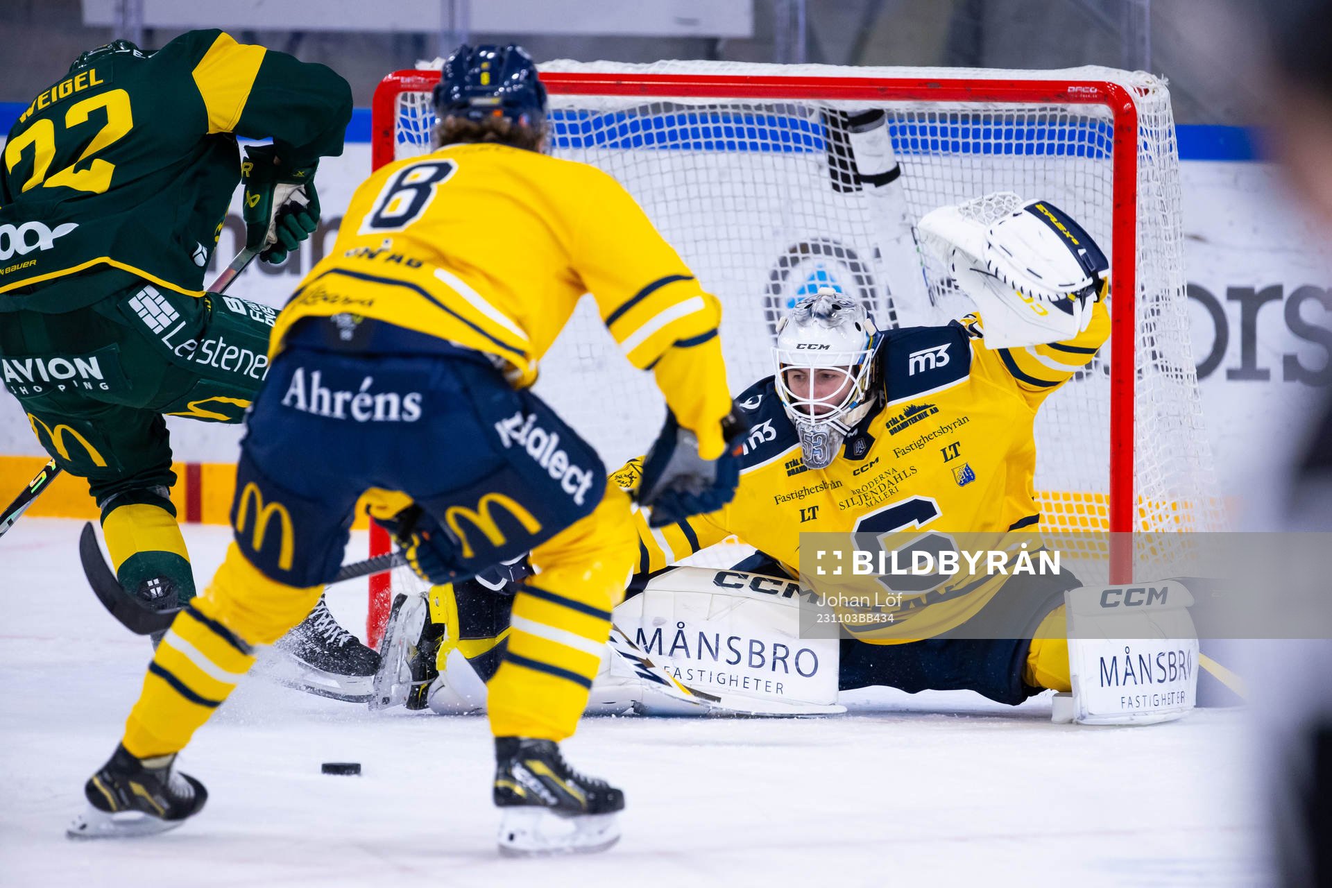 Södertäljes målvakt Claes Endre