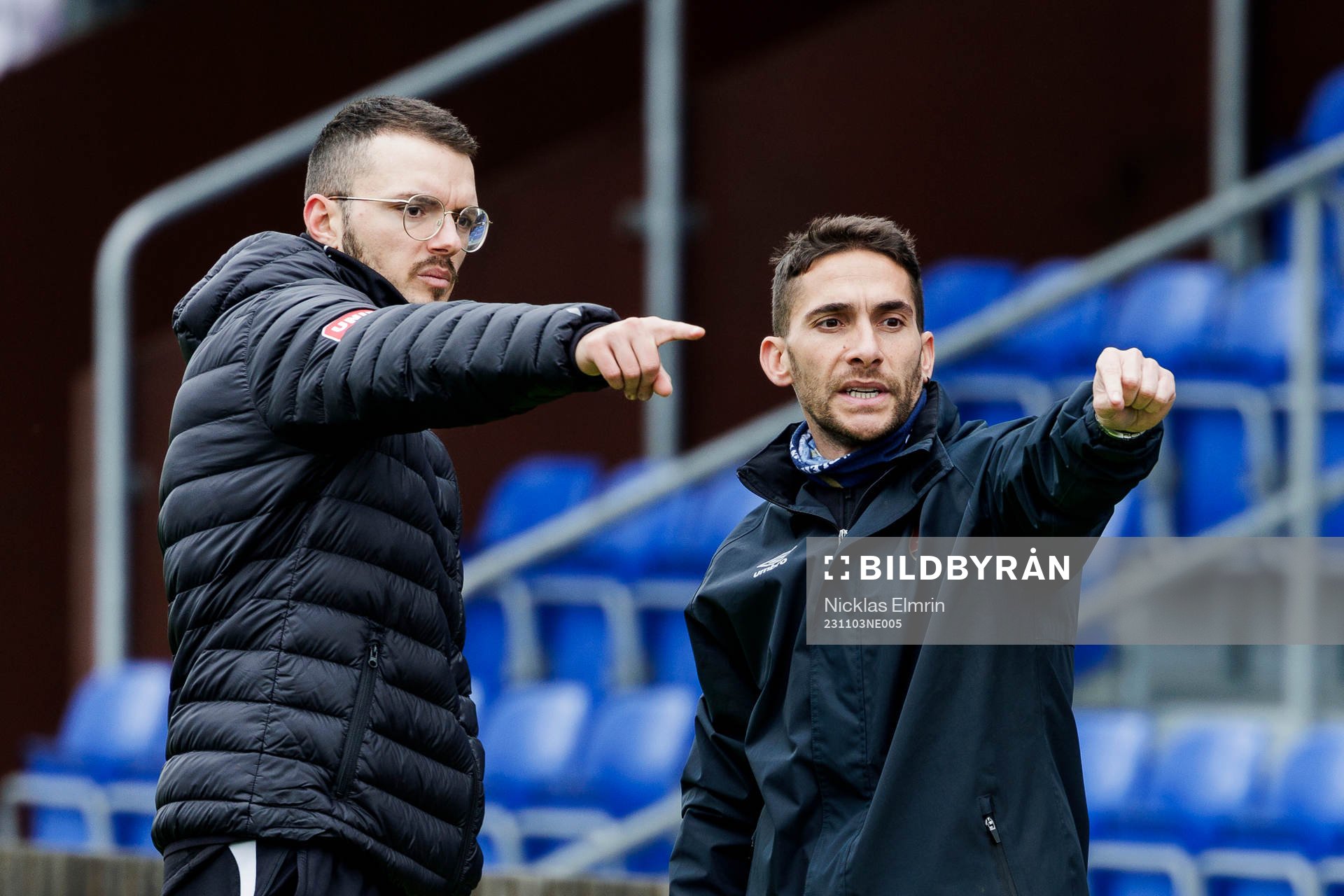 Örgrytes tränare Albin Sheqiri och Xabier Ruiz Ocenda
