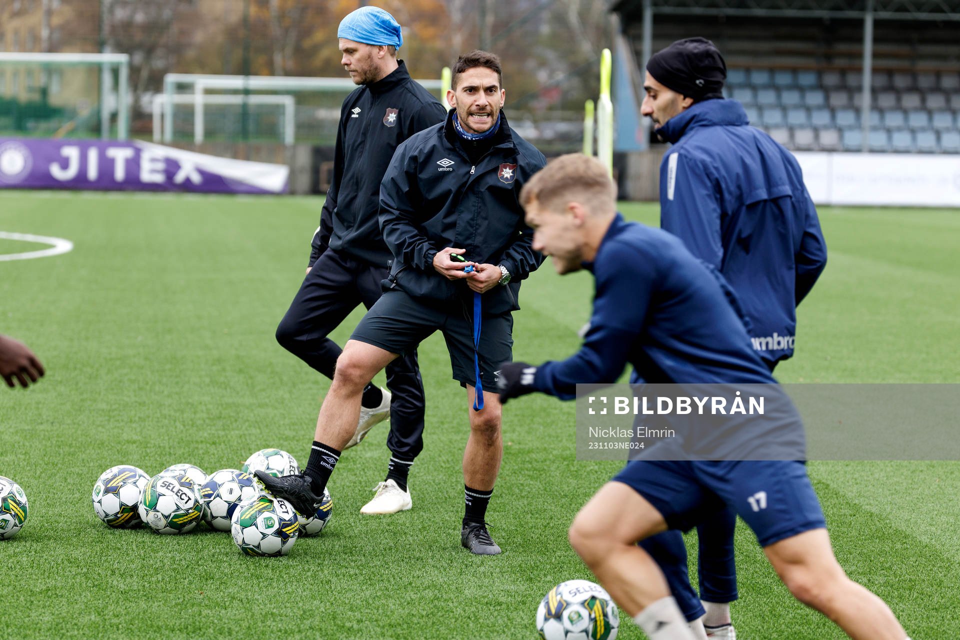 Örgrytes tränare Sören Börjesson, Xabier Ruiz Ocenda