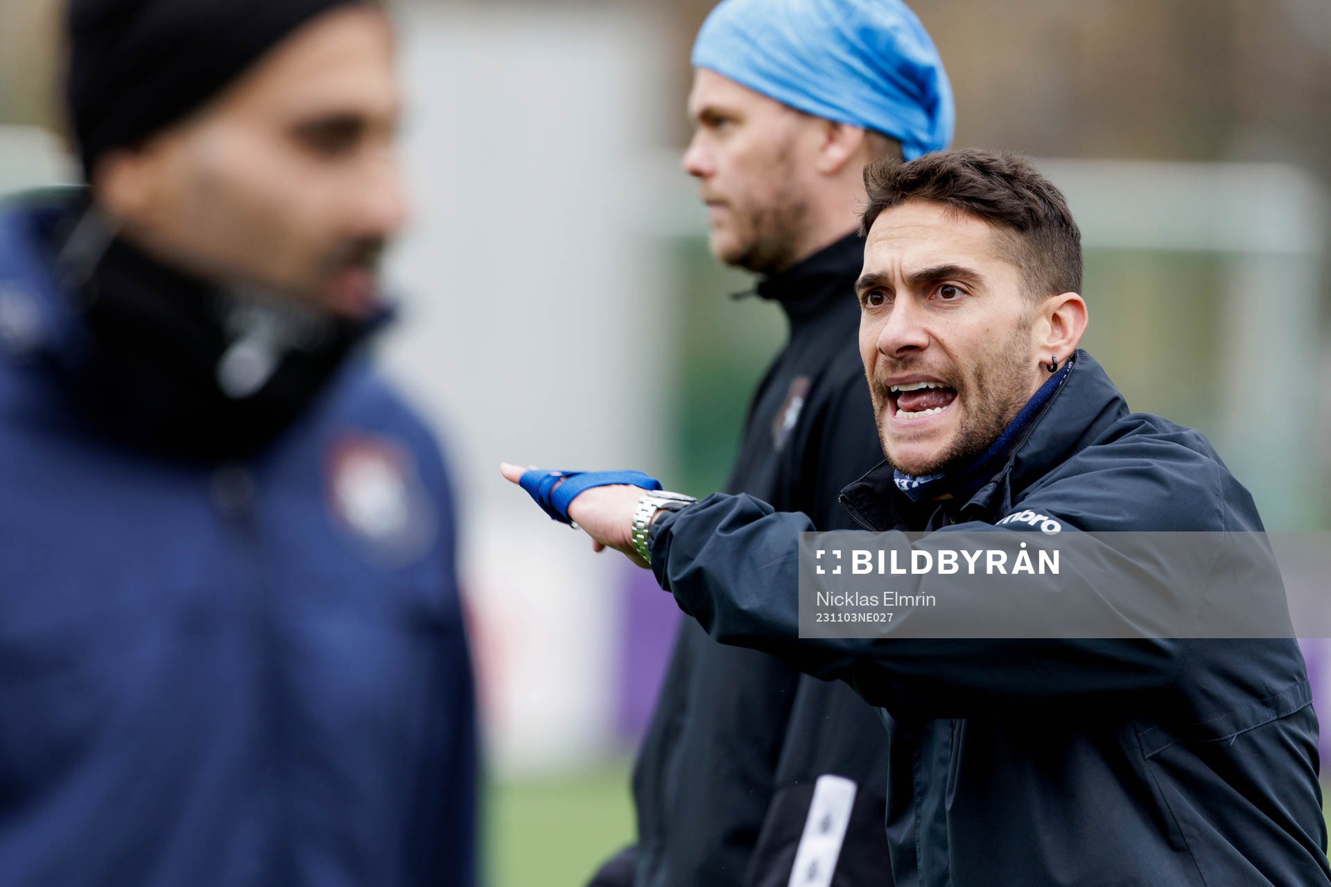 Örgrytes tränare Sören Börjesson, Xabier Ruiz Ocenda