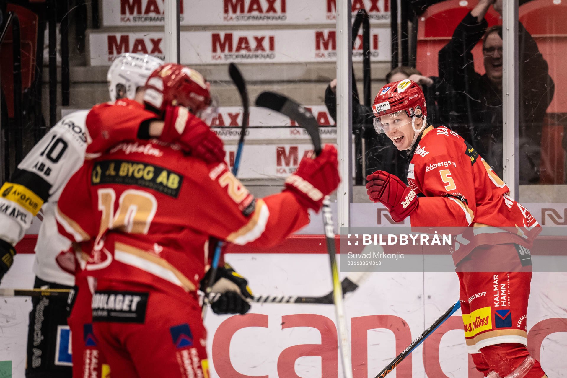 Kalmars Erik Norén jublar