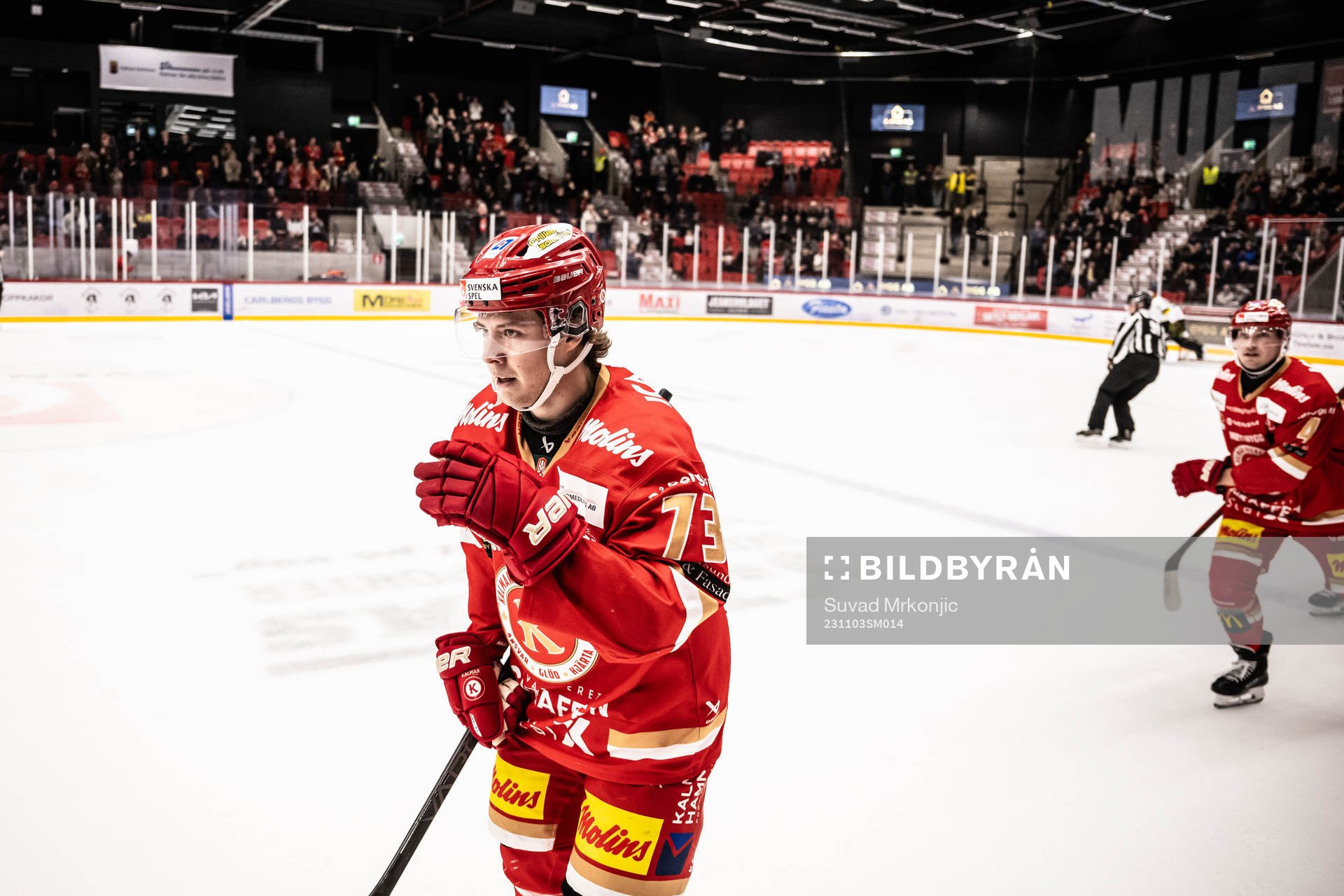 Kalmars Adam Hirsch jublar