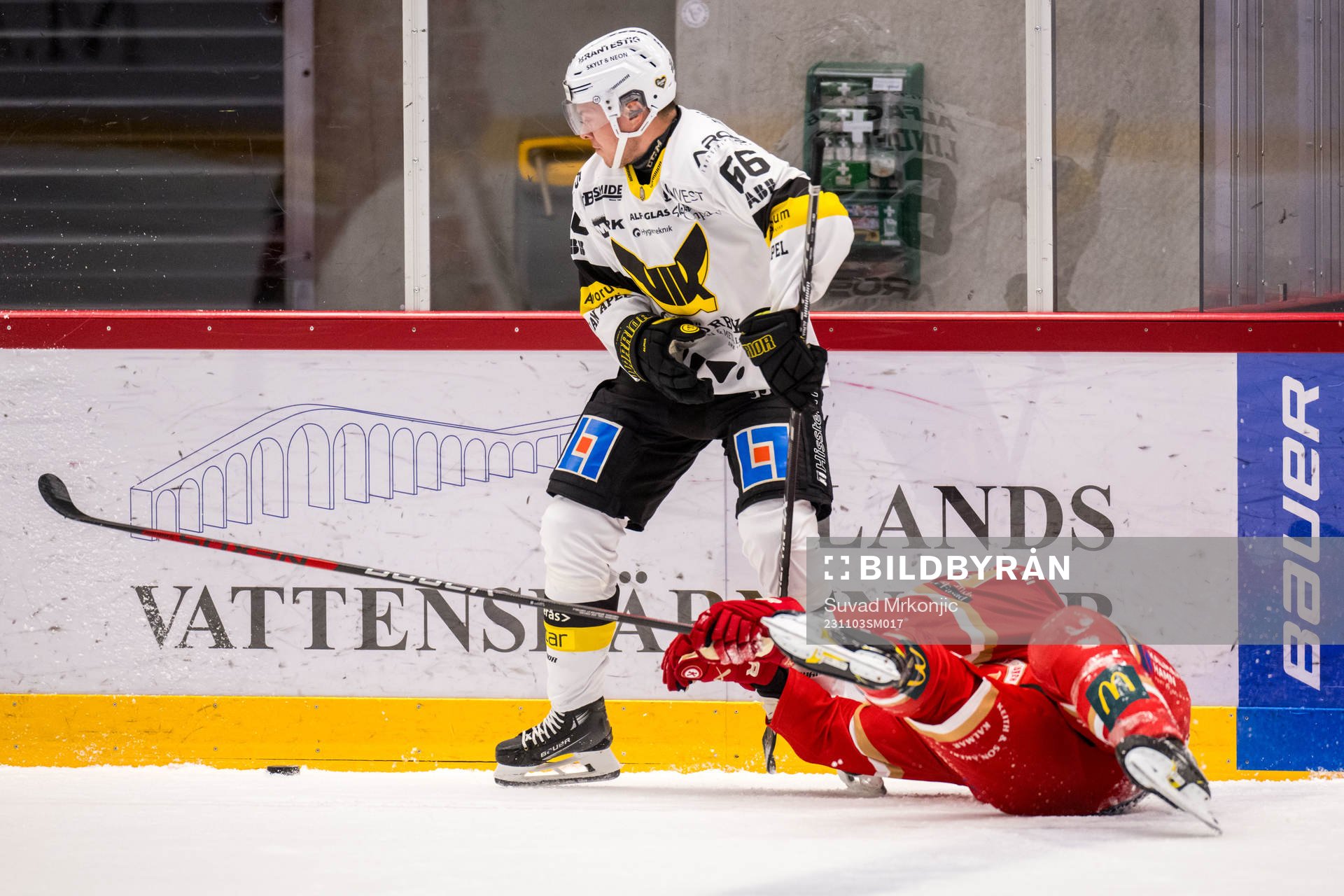 Västerås IKs Alexander Lindelöf och Kalmar HCs Teemu