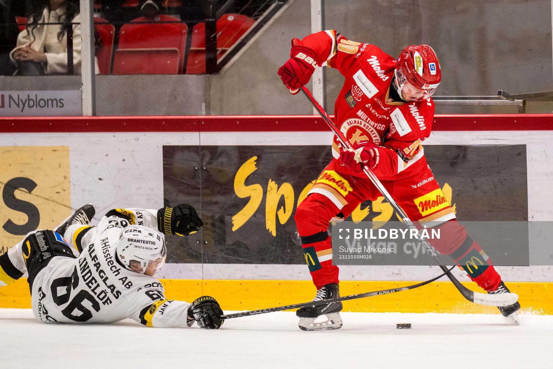 Västerås IKs Alexander Lindelöf och Kalmar HCs Teemu