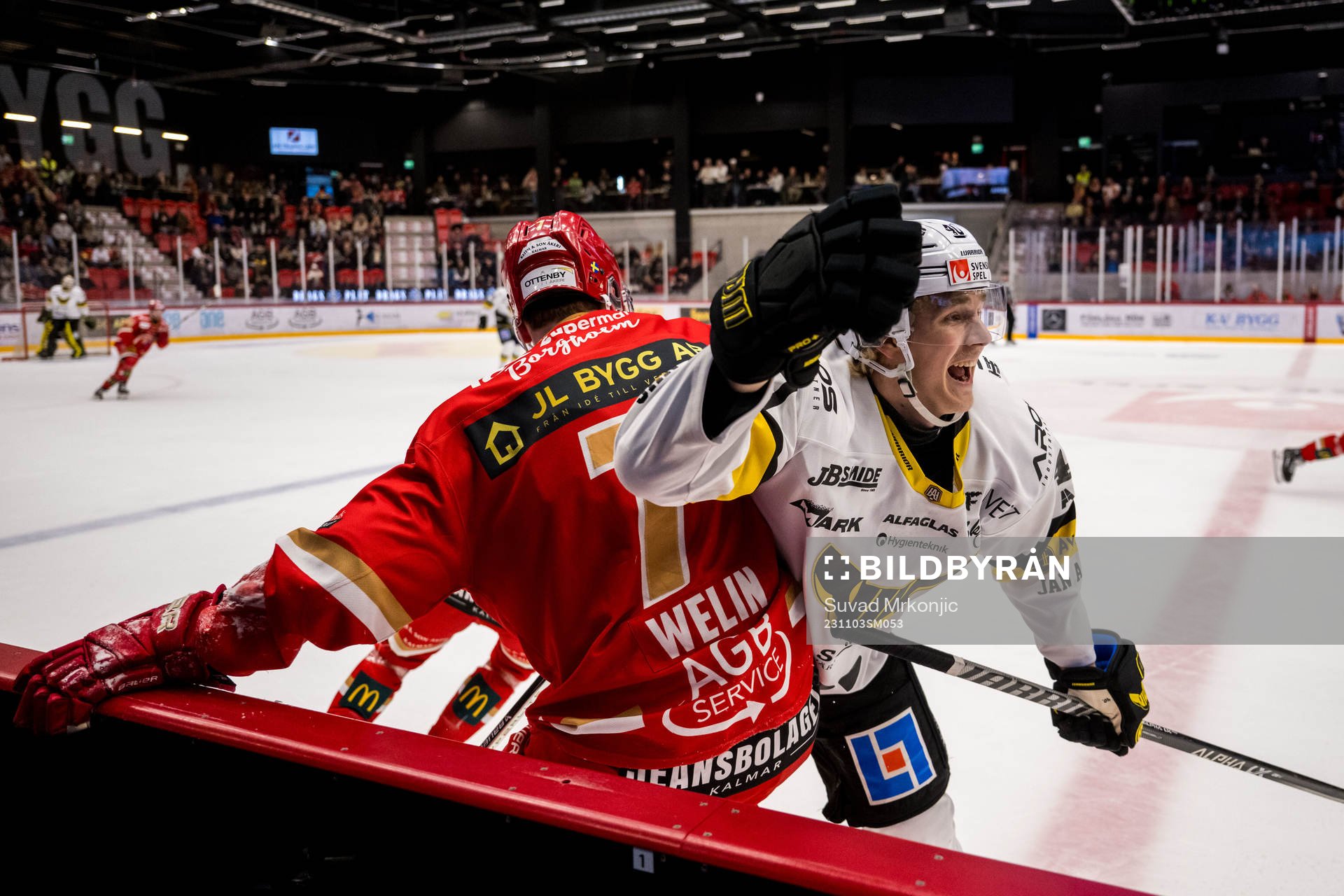 Kalmar HCs Tim Welin och Västerås IKs Isak Skedung