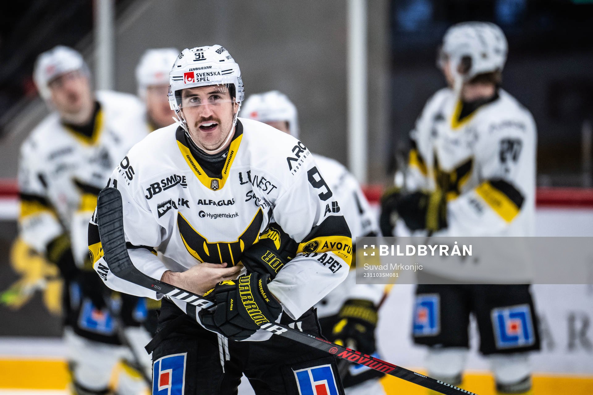 Västerås Nicholas Hutchison jublar