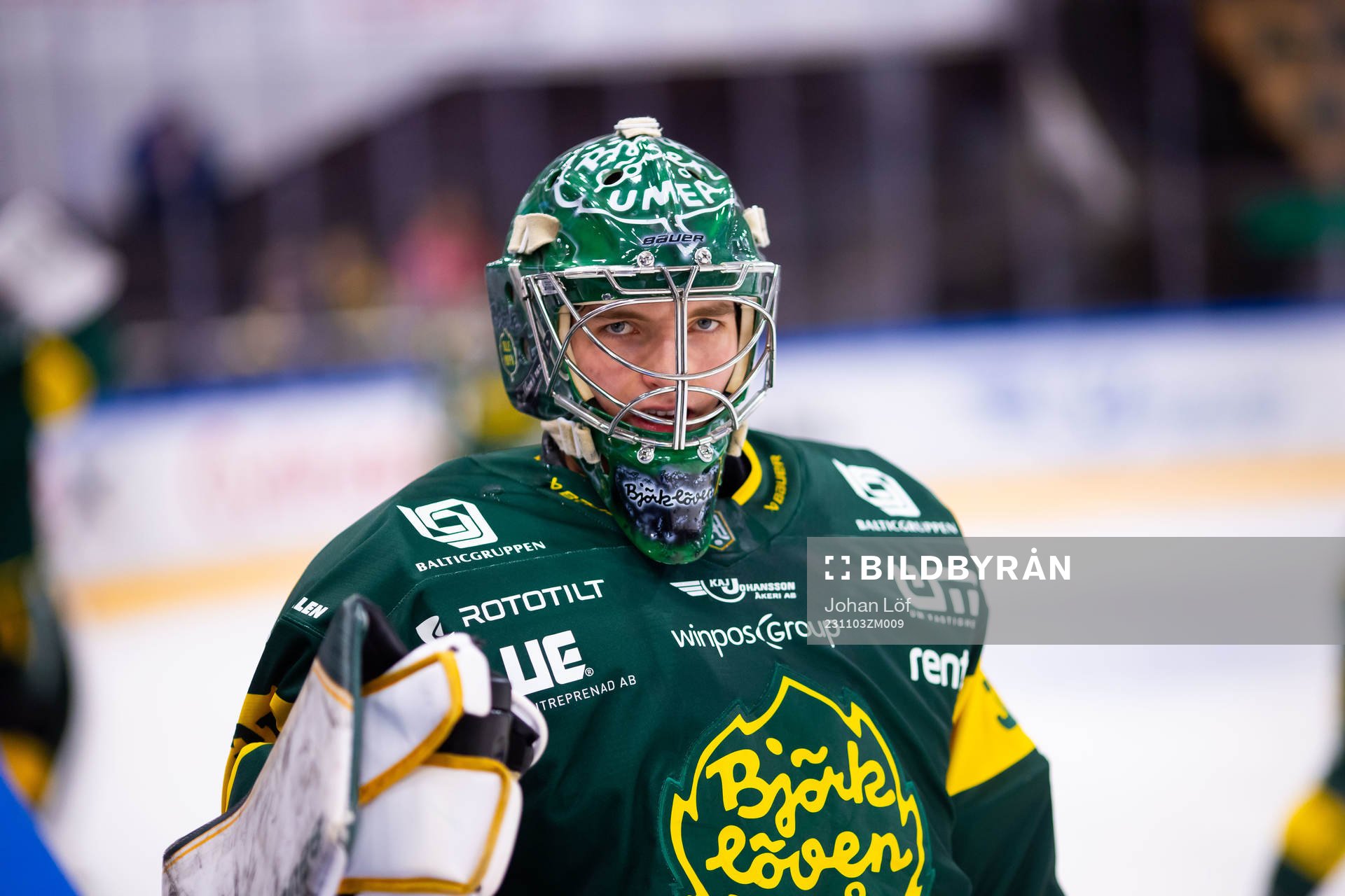 Björklövens målvakt Melker Lundqvist