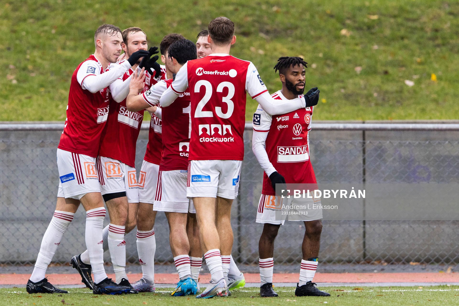 Sandvikens Martin Springfeldt jublar