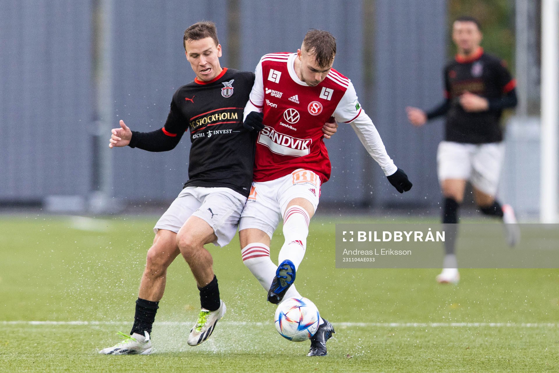 FC Stockholms William Jan och Sandvikens Emil Hodin