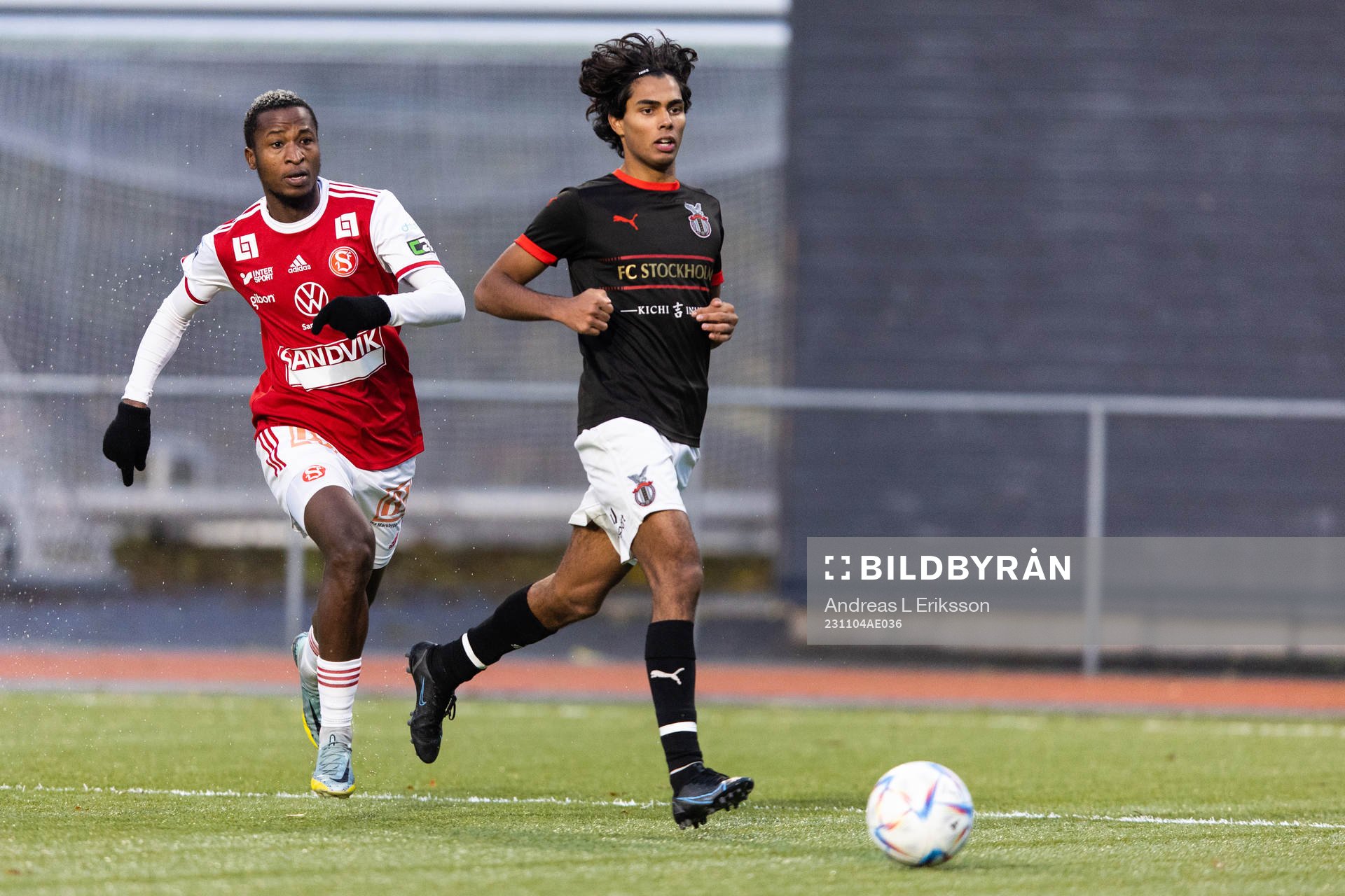 Sandvikens Lague Byiringiro och FC Stockholms Jonathan