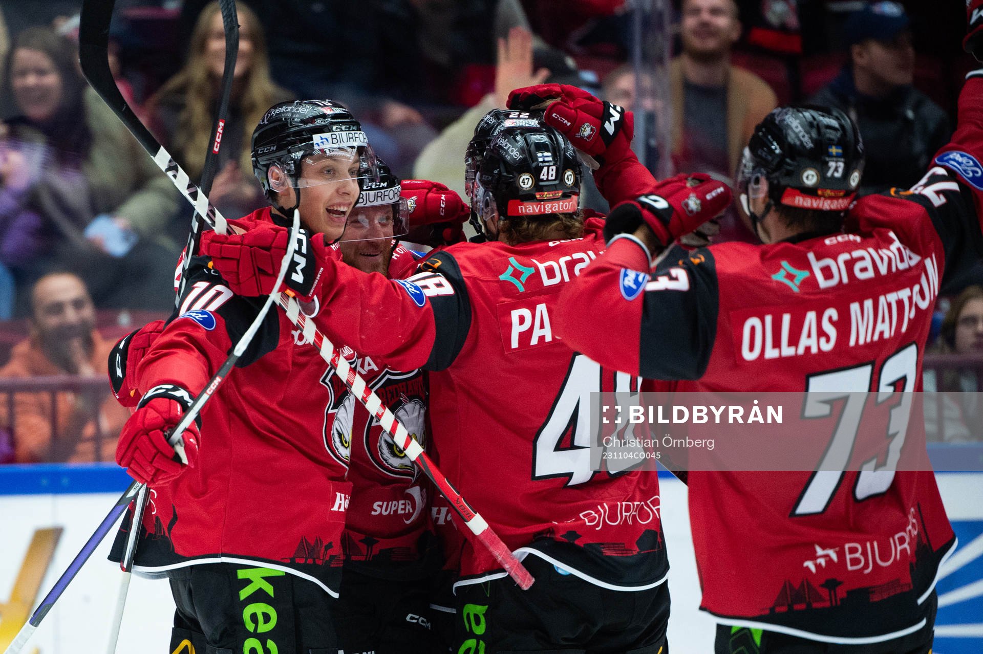 Malmö Redhawks Joakim Ryan jublar