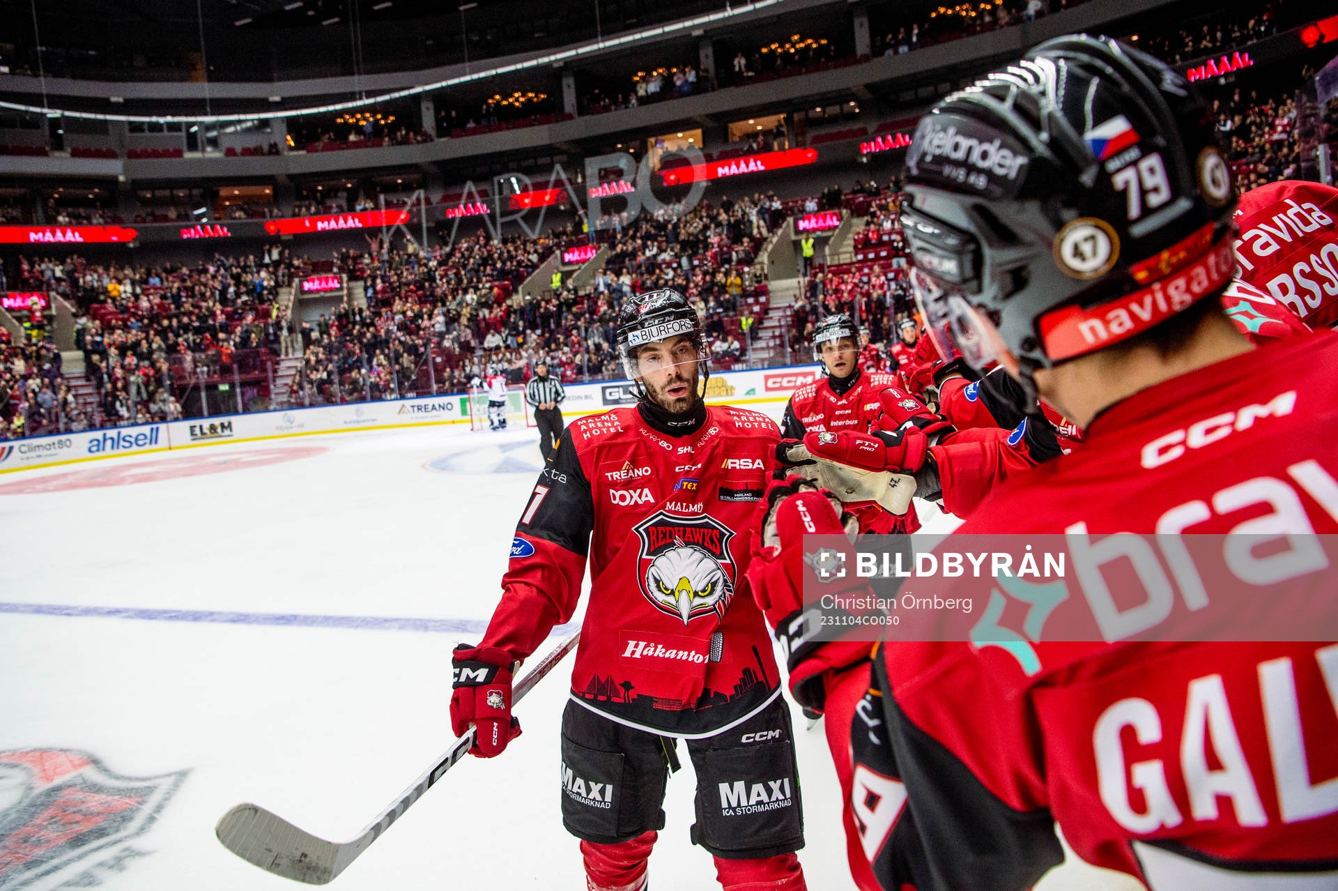 Malmö Redhawks Markus Lauridsen jublar