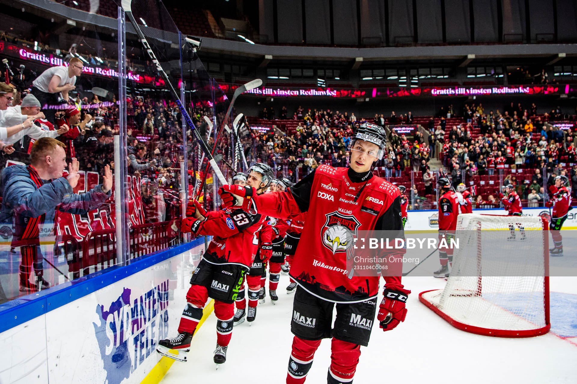 Malmö Redhawks William Von Barnekow jublar