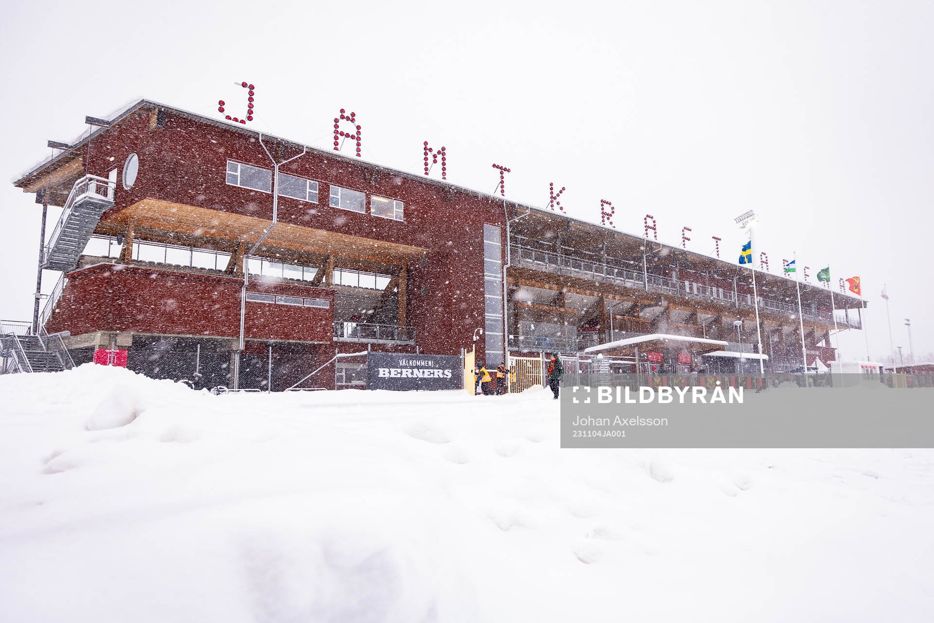 Jämtkraft Arena i snö