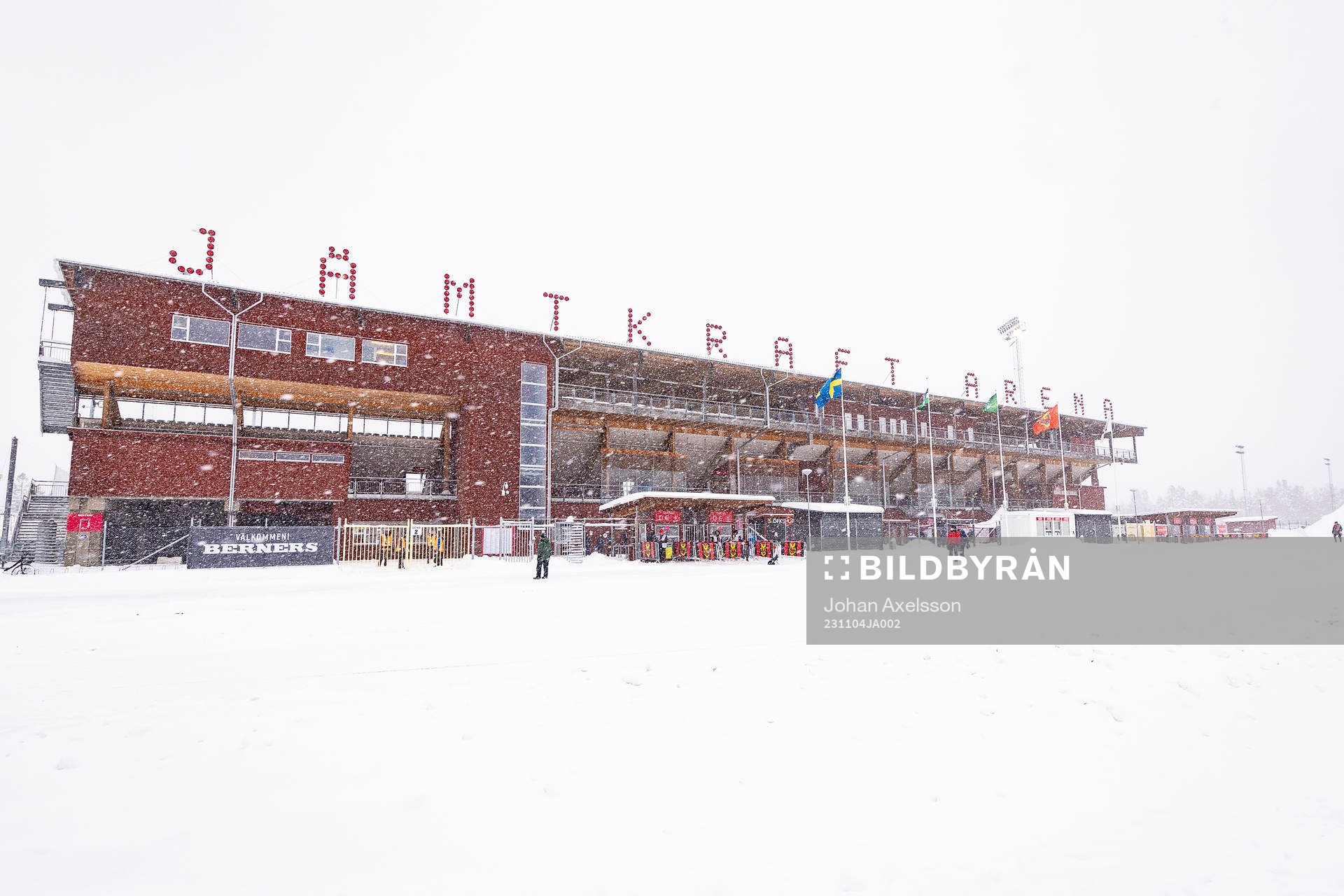 Jämtkraft Arena i snö