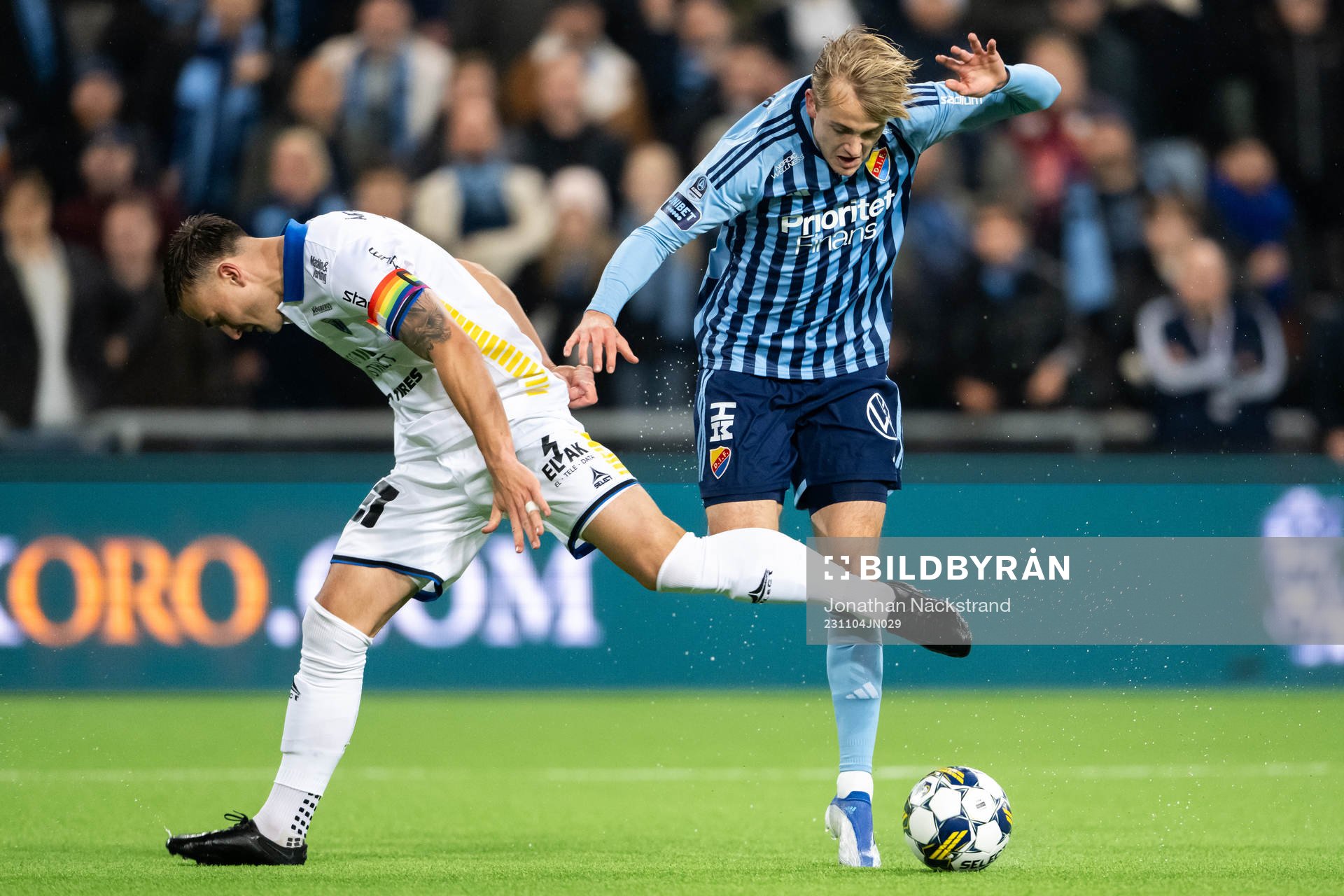 Sirius Henrik Castegren och Djurgårdens Oskar Fallenius