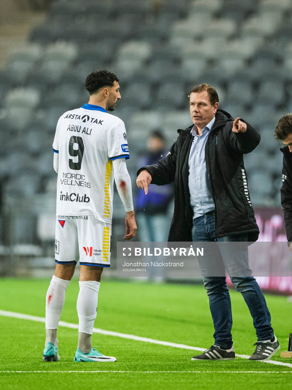 Sirius tränare Christer Mattiasson och Wessam Abou Ali