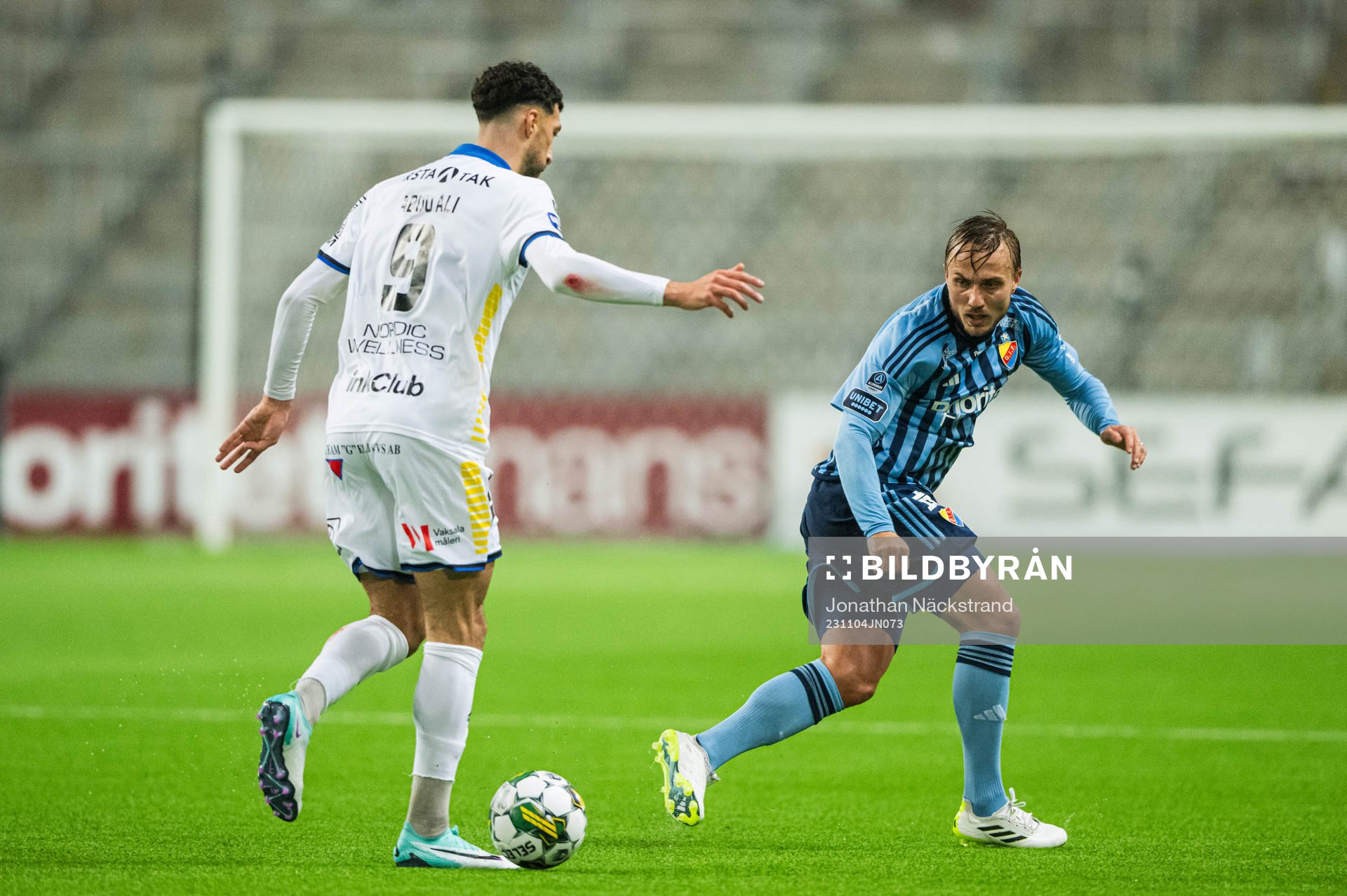 Djurgårdens Pierre Neurath Bengtsson och Sirius Wessam