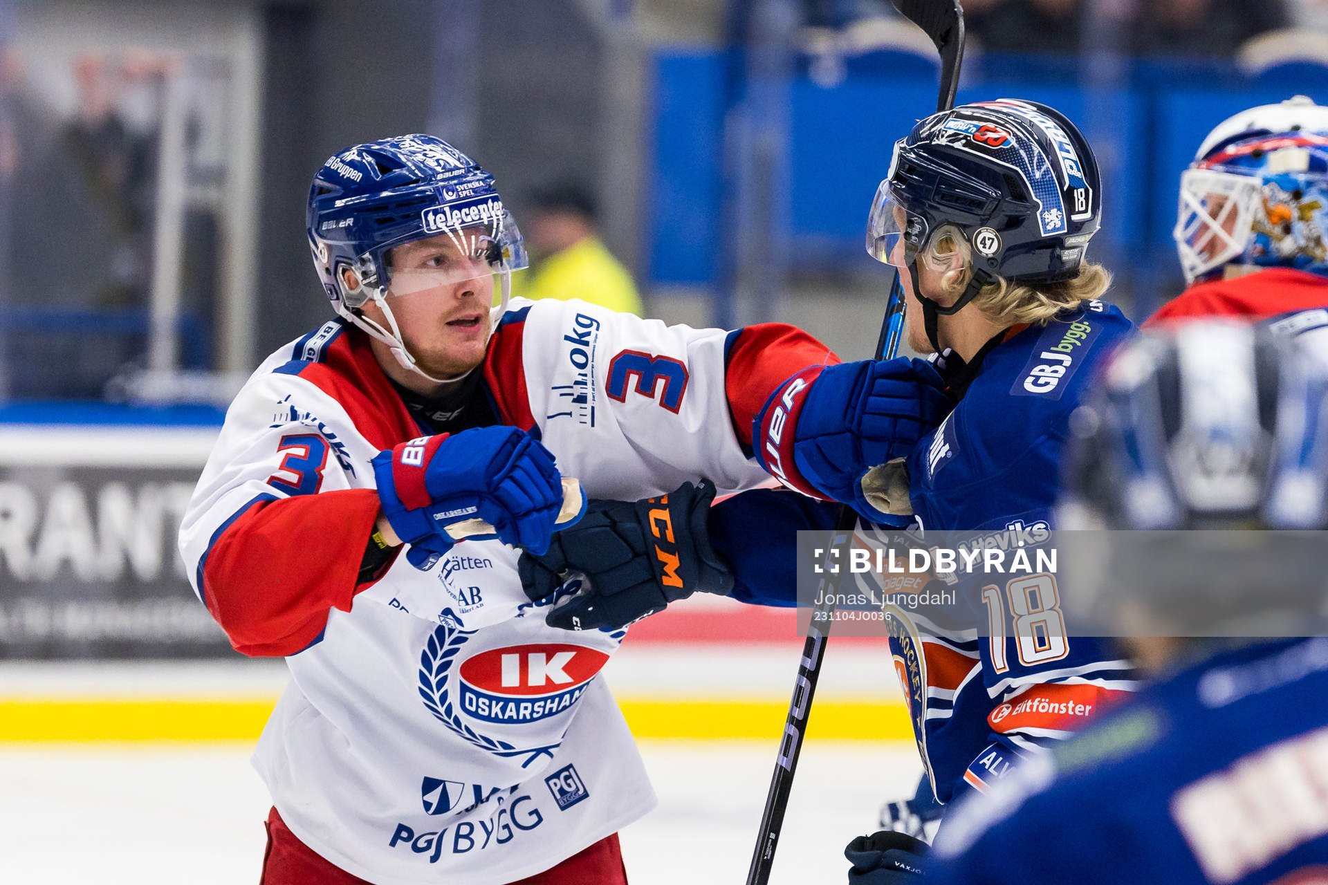 Oskarshamns Niclas Burström och Växjös Marcus Sylvegård