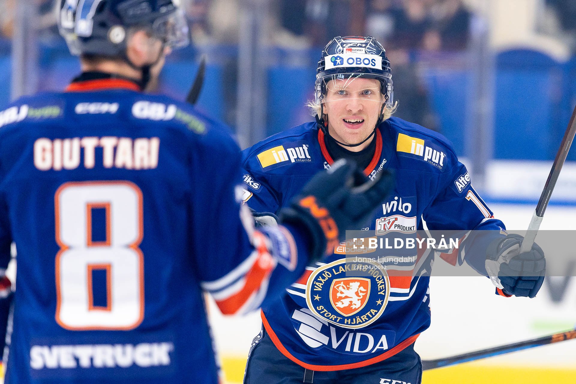 Växjös Marcus Sylvegård jublar