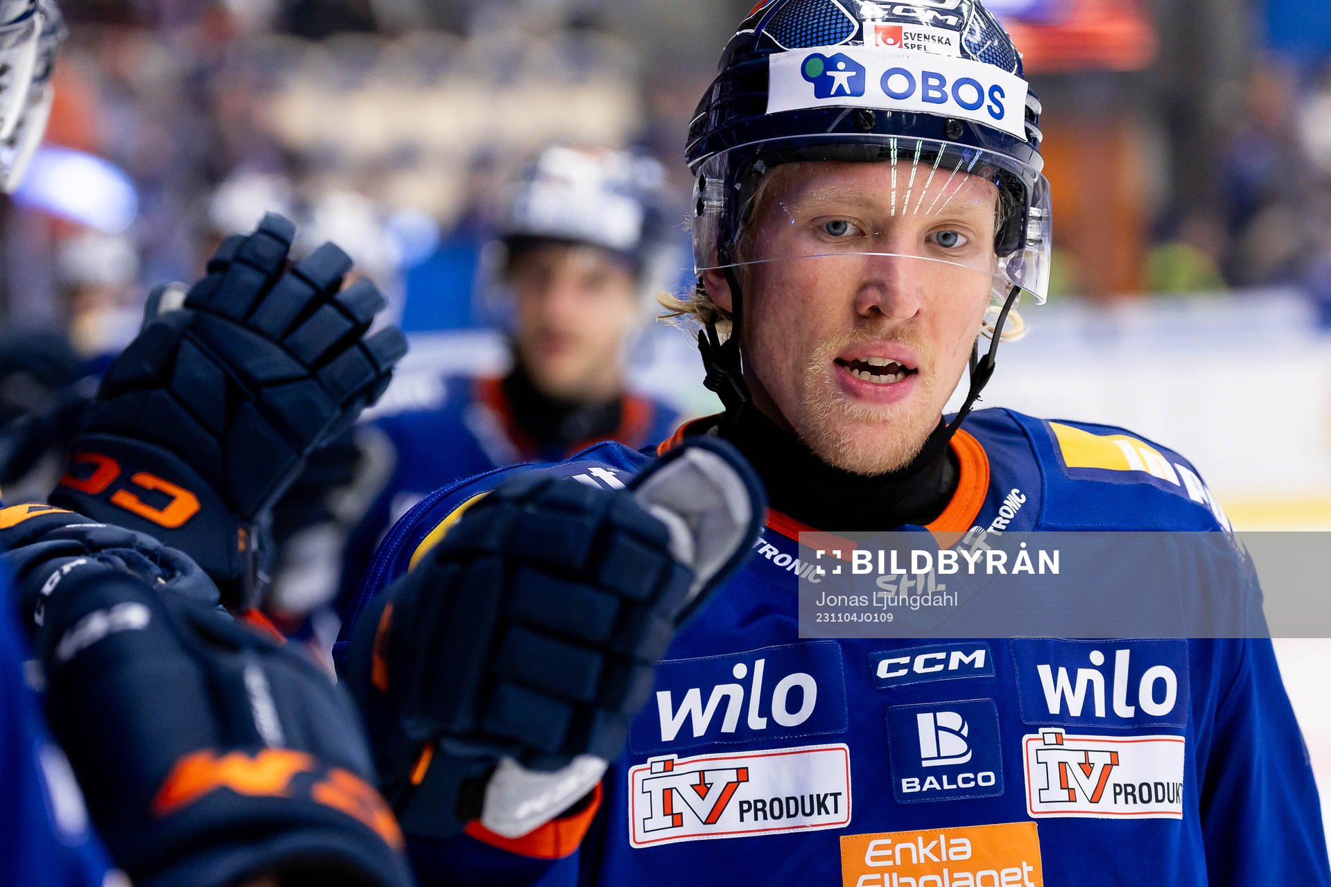 Växjös Marcus Sylvegård jublar