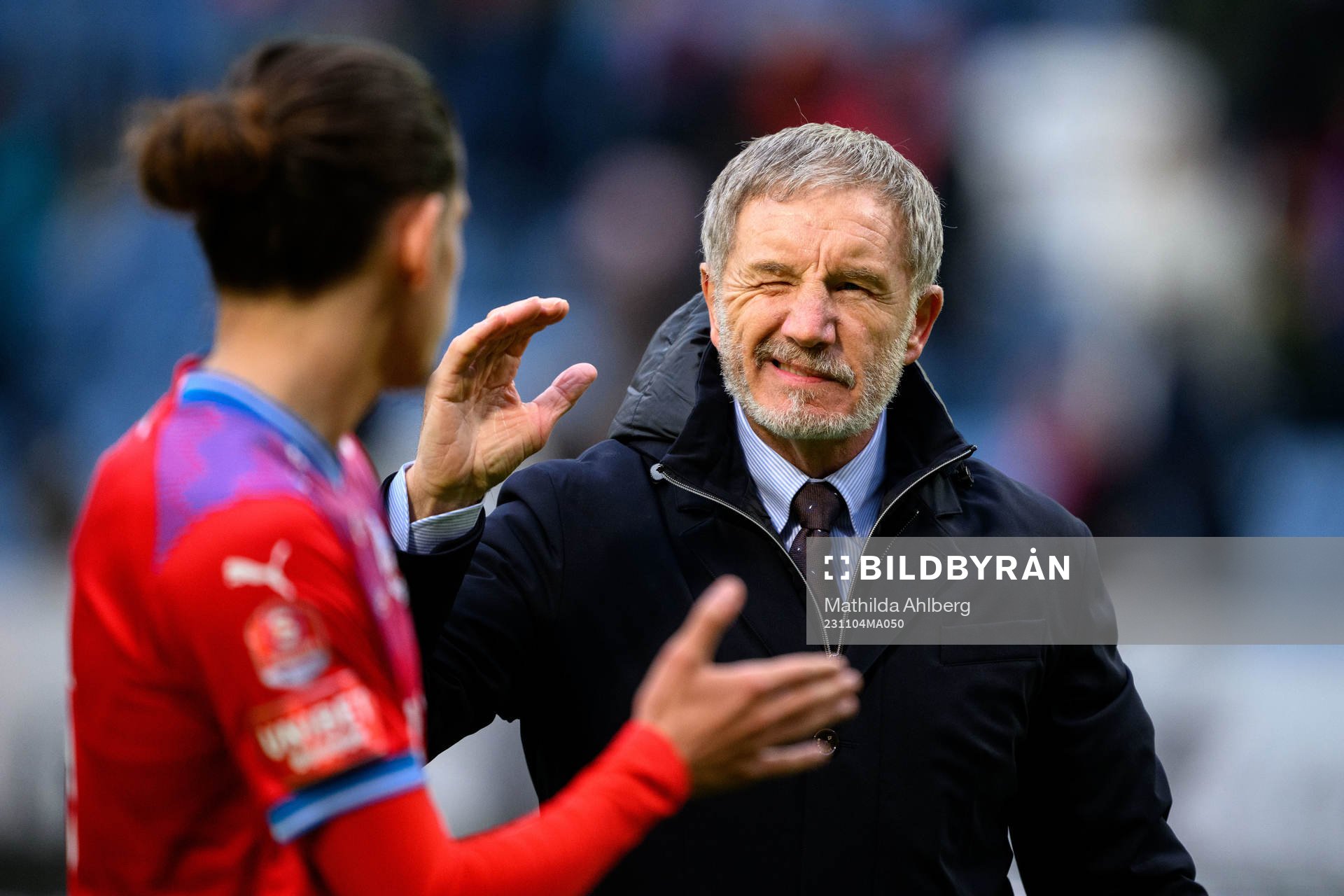 Helsingborgs tränare Stuart Baxter jublar